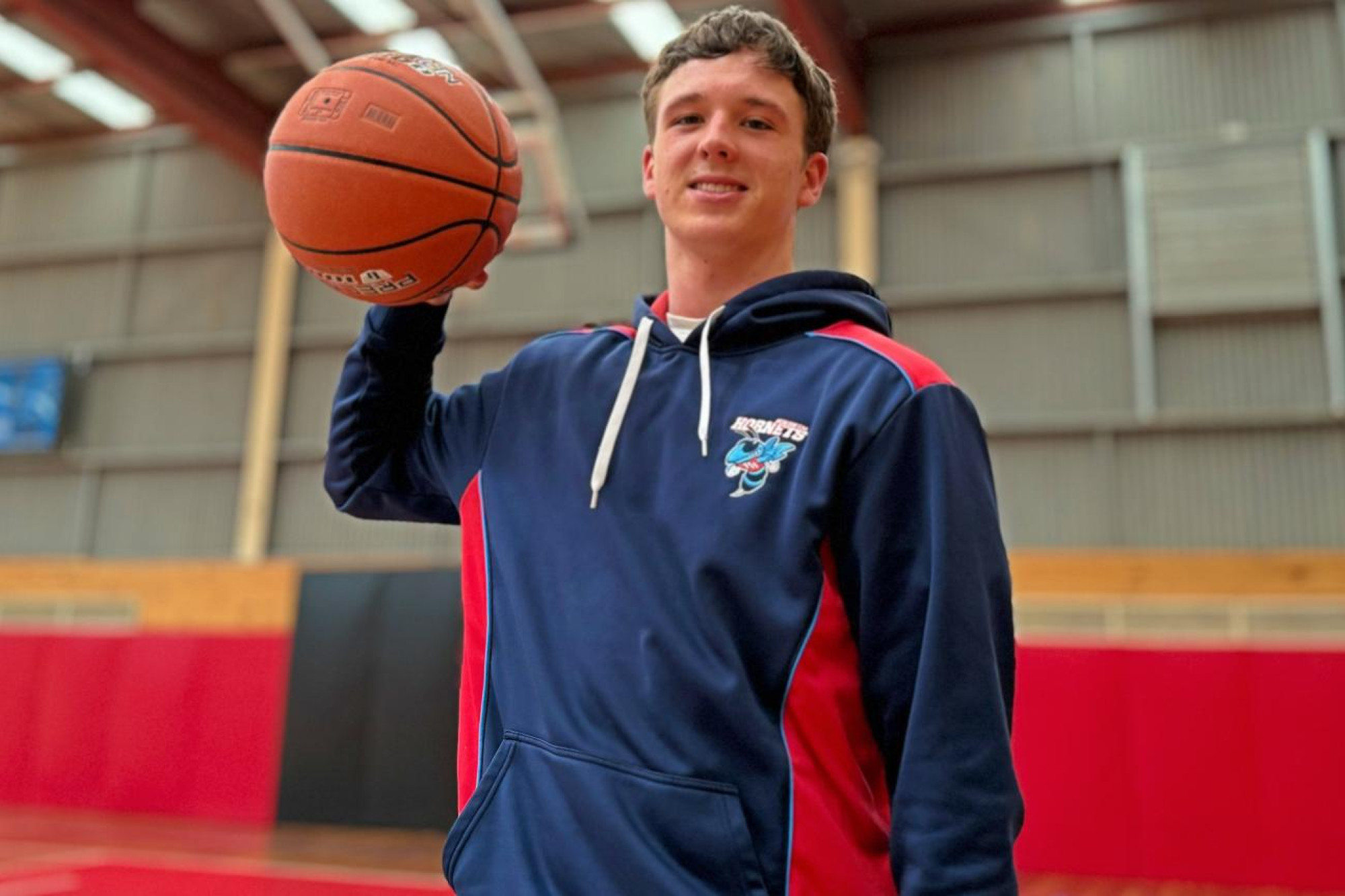 Micah Livingstone had a debut to remember with the Horsham Hornets during its CBL clash against Ararat Redbacks on Sunday, October 6, 2024. Picture by Ben Fraser