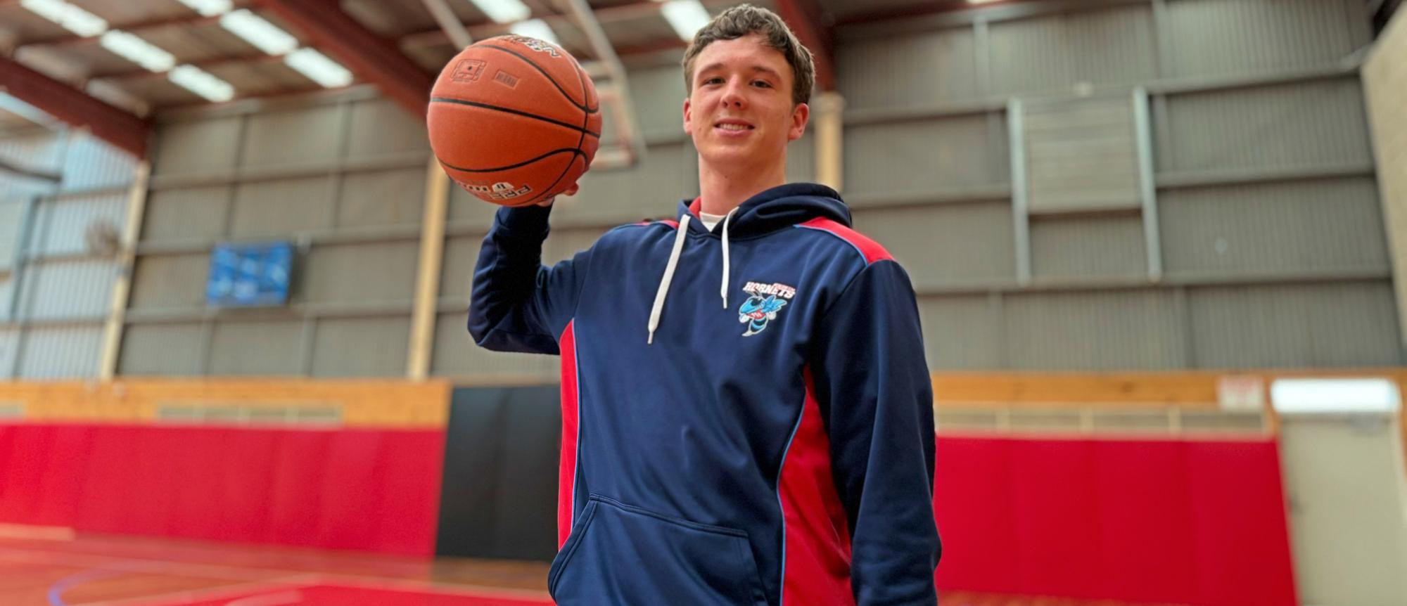 Micah Livingstone had a debut to remember with the Horsham Hornets during its CBL clash against Ararat Redbacks on Sunday, October 6, 2024. Picture by Ben Fraser