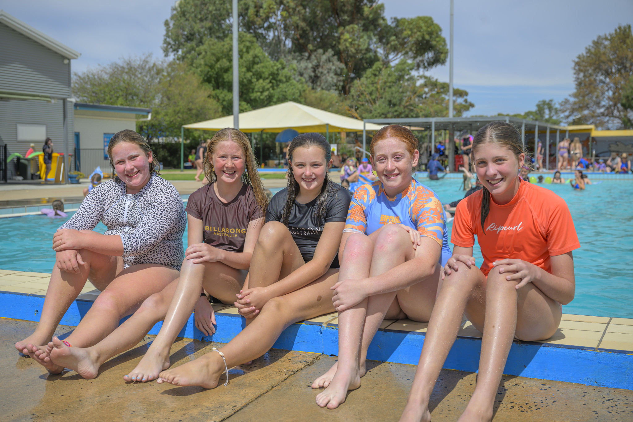 Sadie Arnold, Eimer Delahunty, Pippa Wilson, Leila Hudson and Greta Smith. Photo: ROBIN WEBB