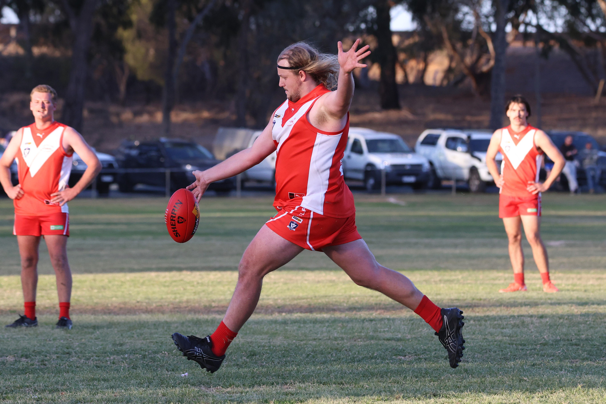 Alex Bakers scored four goals in Taylors Lake's win over Rupanyup.
