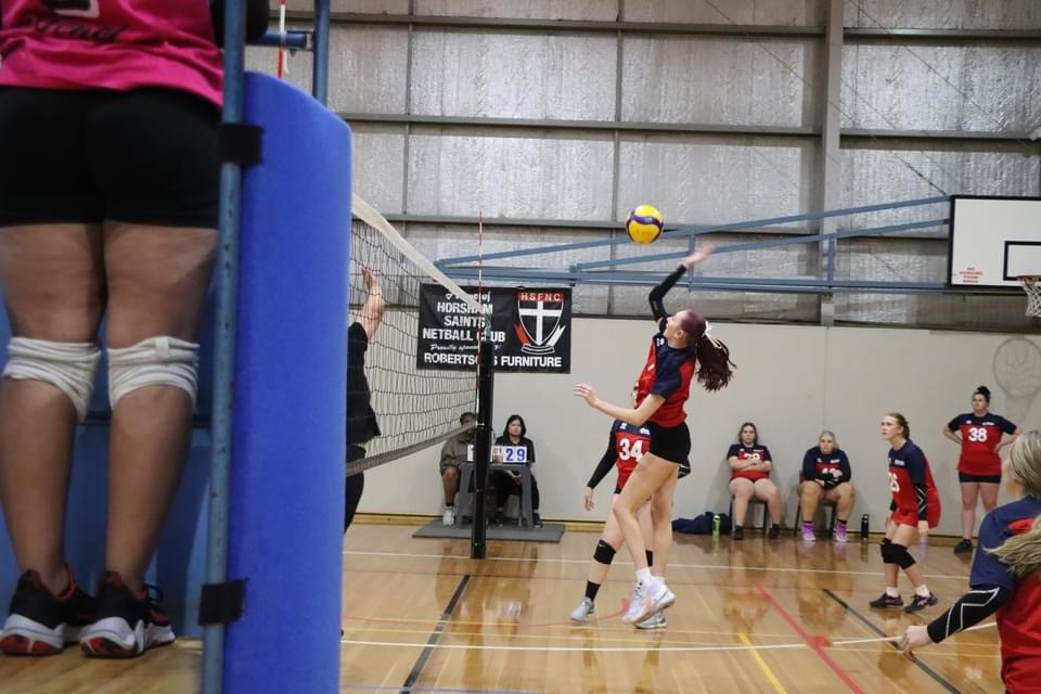 Paige Hemley was consistent in her team’s win over Tsunami in round 2 of Volleyball Horsham’s women’s A-grade competition. PHOTO: SUPPLIED