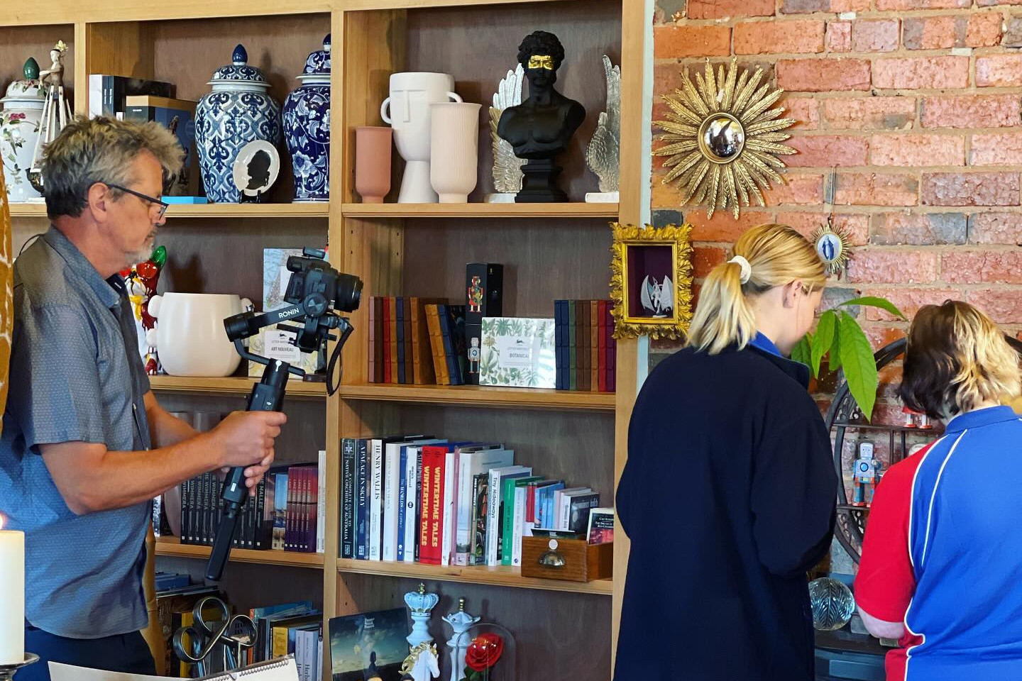 Mark Freeman filming at the Dimboola Imaginarium for the Victorian Government’s Experience Victoria 2033 promotional video. The campaign, which launched last year, is a 10-year strategic plan for a thriving visitor economy.
