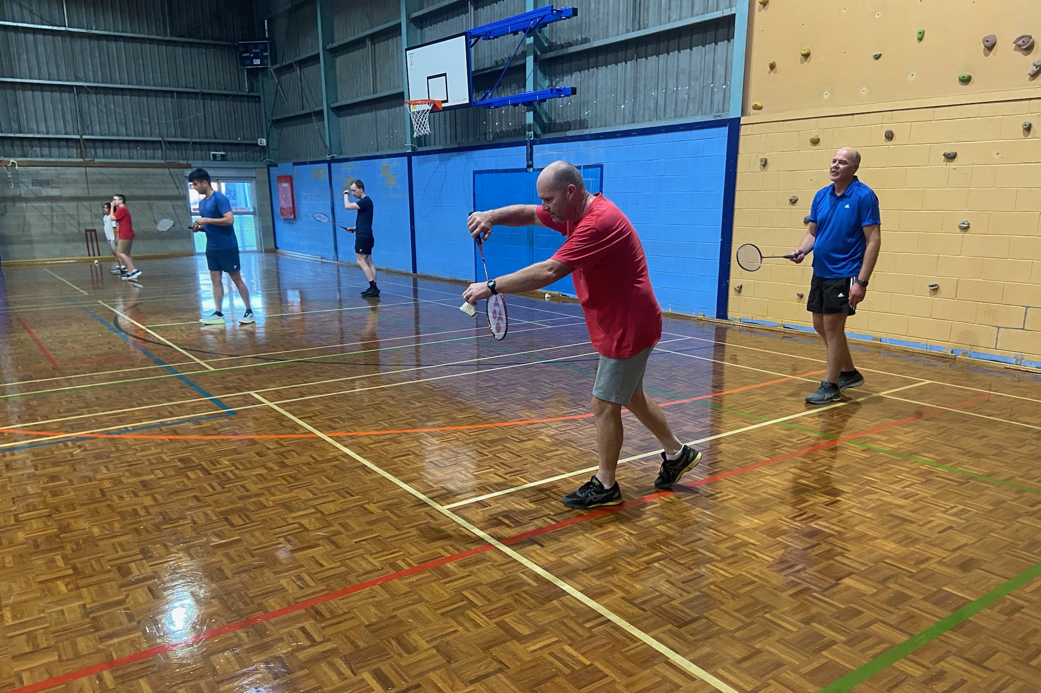 A graders Paul Robertson and Tim Nurse prepare for another rally.