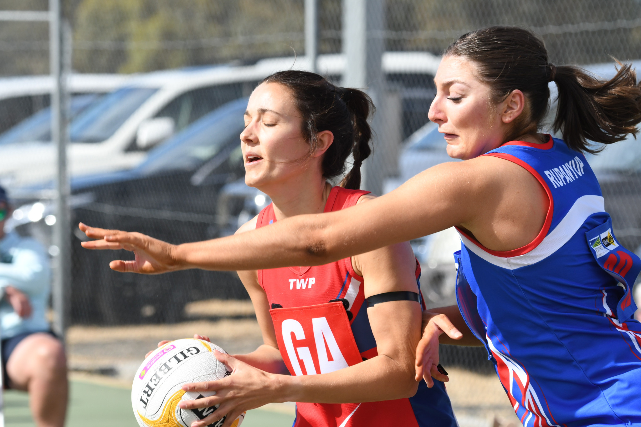 The last time Rupanyup and Kalkee played each other in round three, they fought out a one-point thriller with Kalkee victorious. Jenna Bywaters, pictured, shot 22 goals for Kalkee. PHOTO: CHRIS GRAETZ