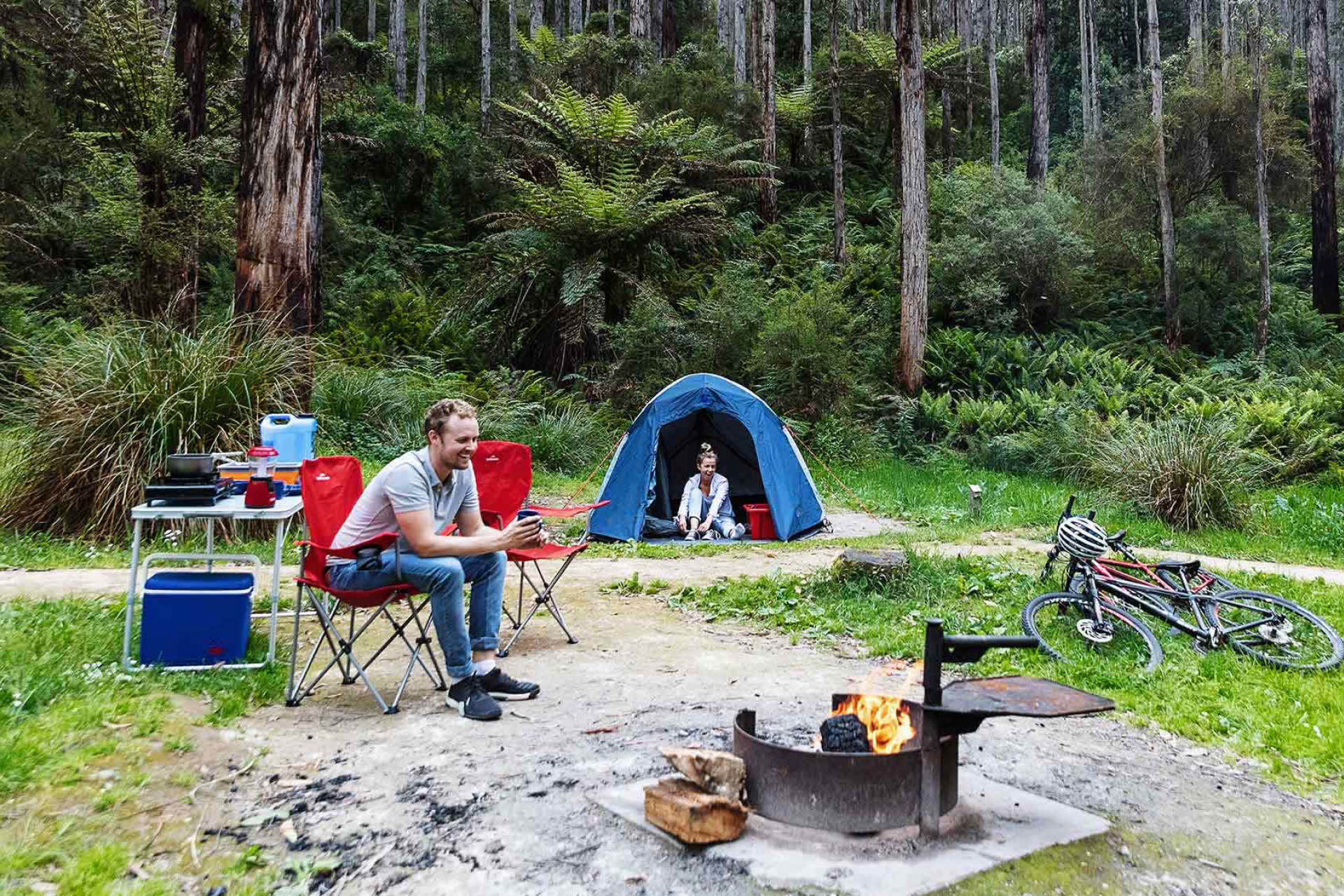 Camping is now free in many places.