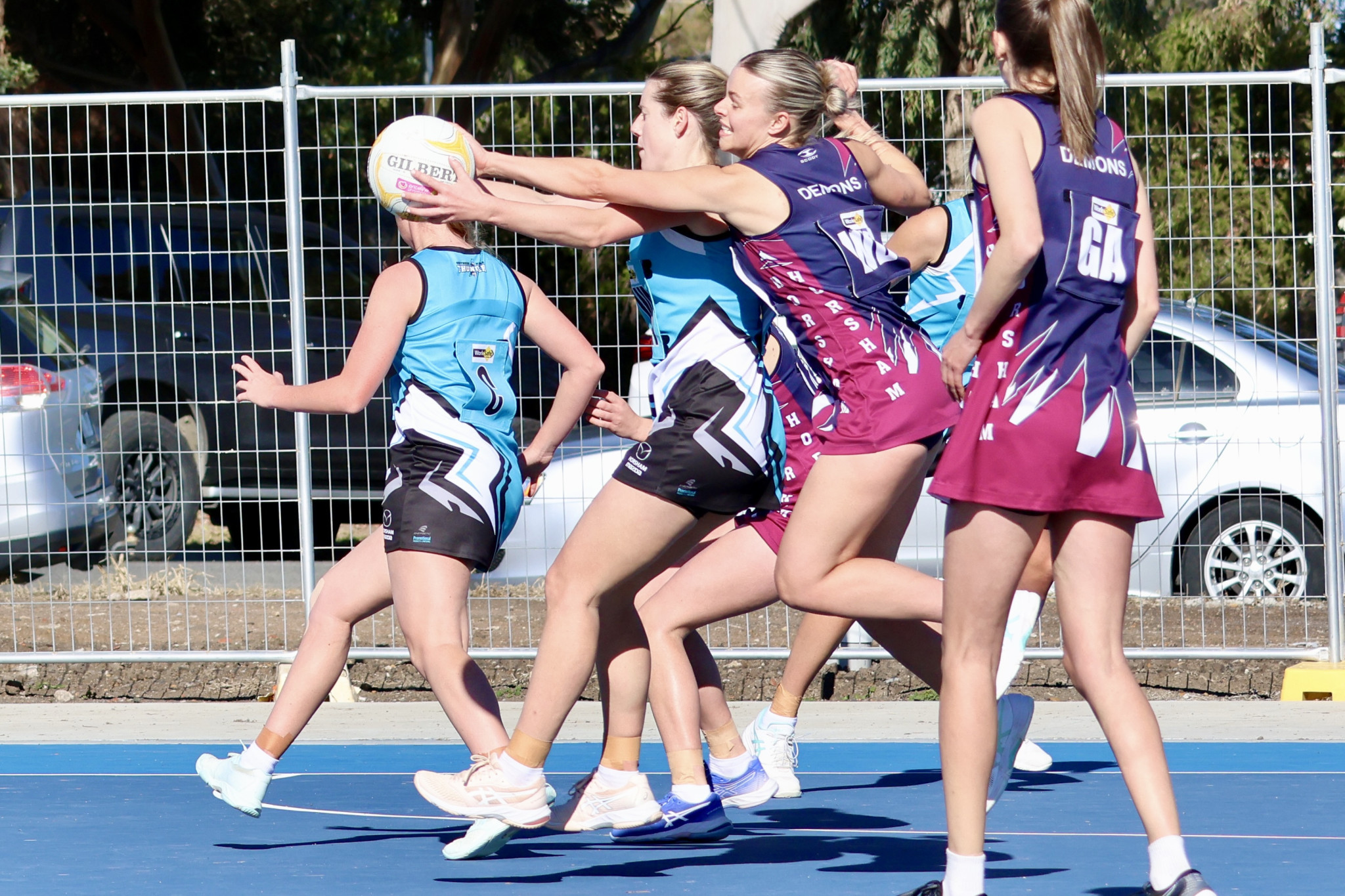 Thunder's Codie Robins takes possession. PHOTO: LES GRAETZ