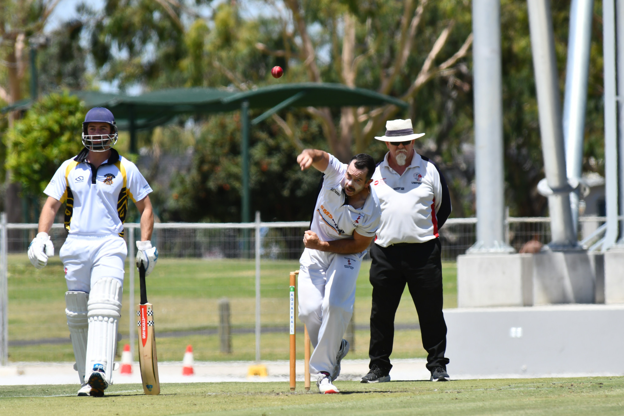 Noradjuha Toolondo's Matt Combe took 7/50 off 19.5 overs which included four maidens. PHOTO: TONY TOMLINS