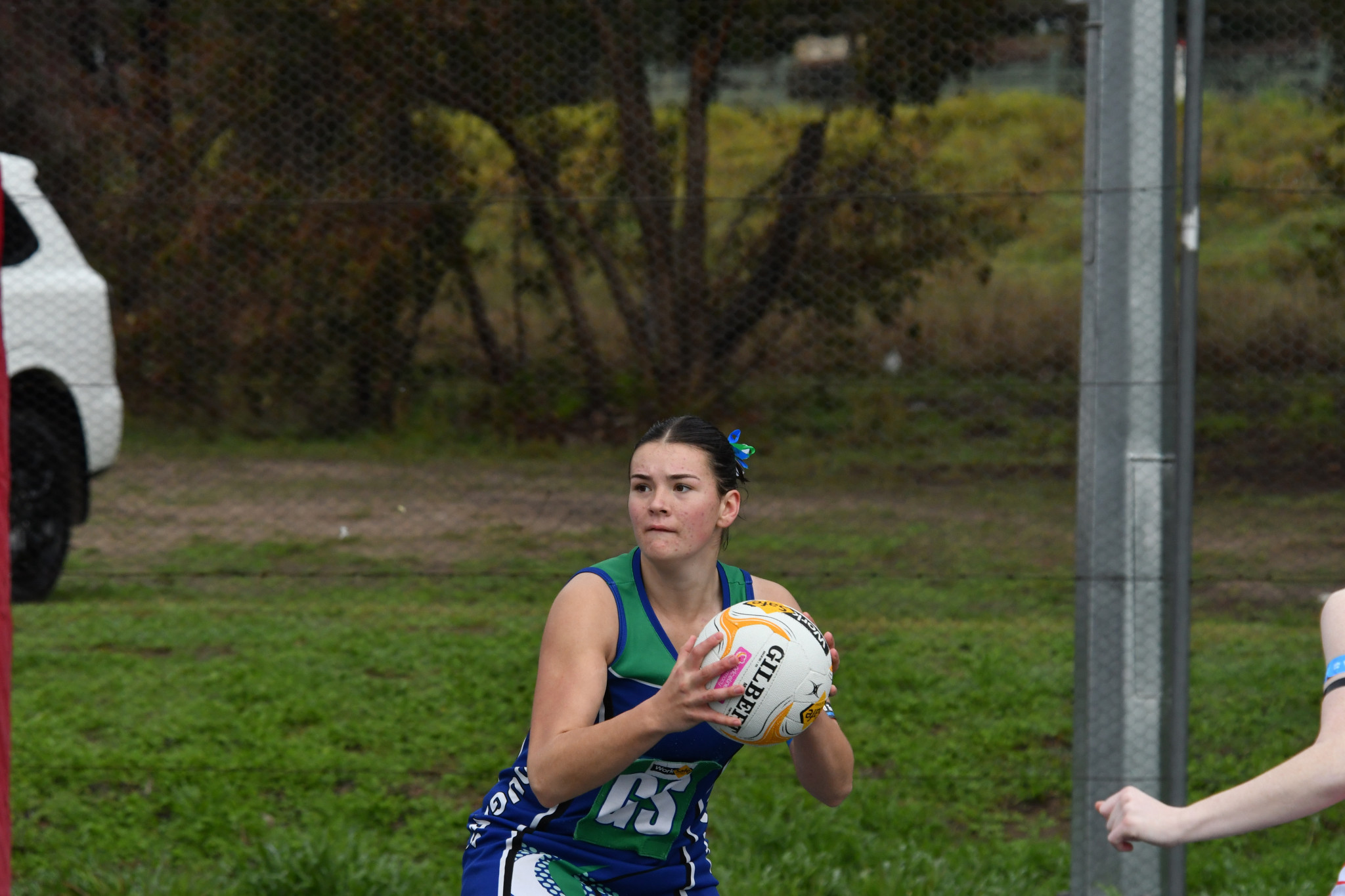 Kaniva Leeor's Ruby Gordon looks for passing options.