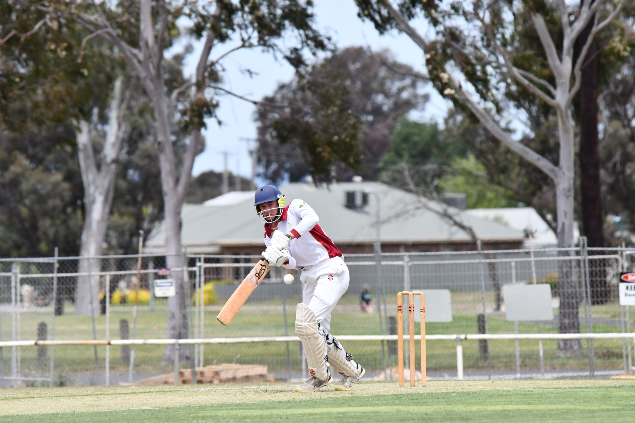 Brim-KSH's Sandon Schultz gets a ball away.