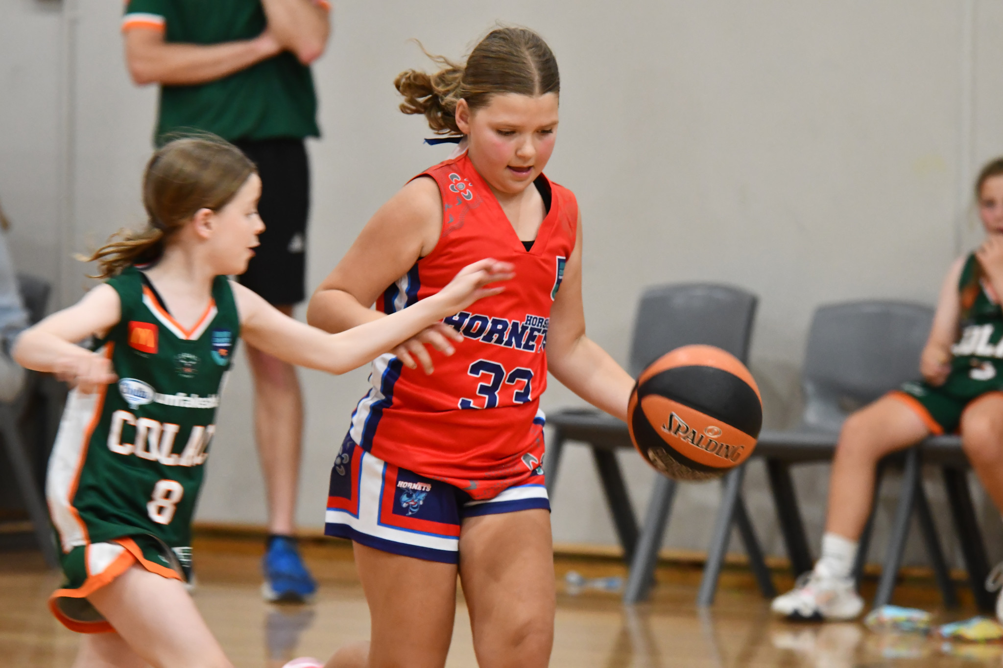 Hornets' Mahlu Thomas scored two points in the under-12s grand final win. PHOTO: CHRIS GRAETZ