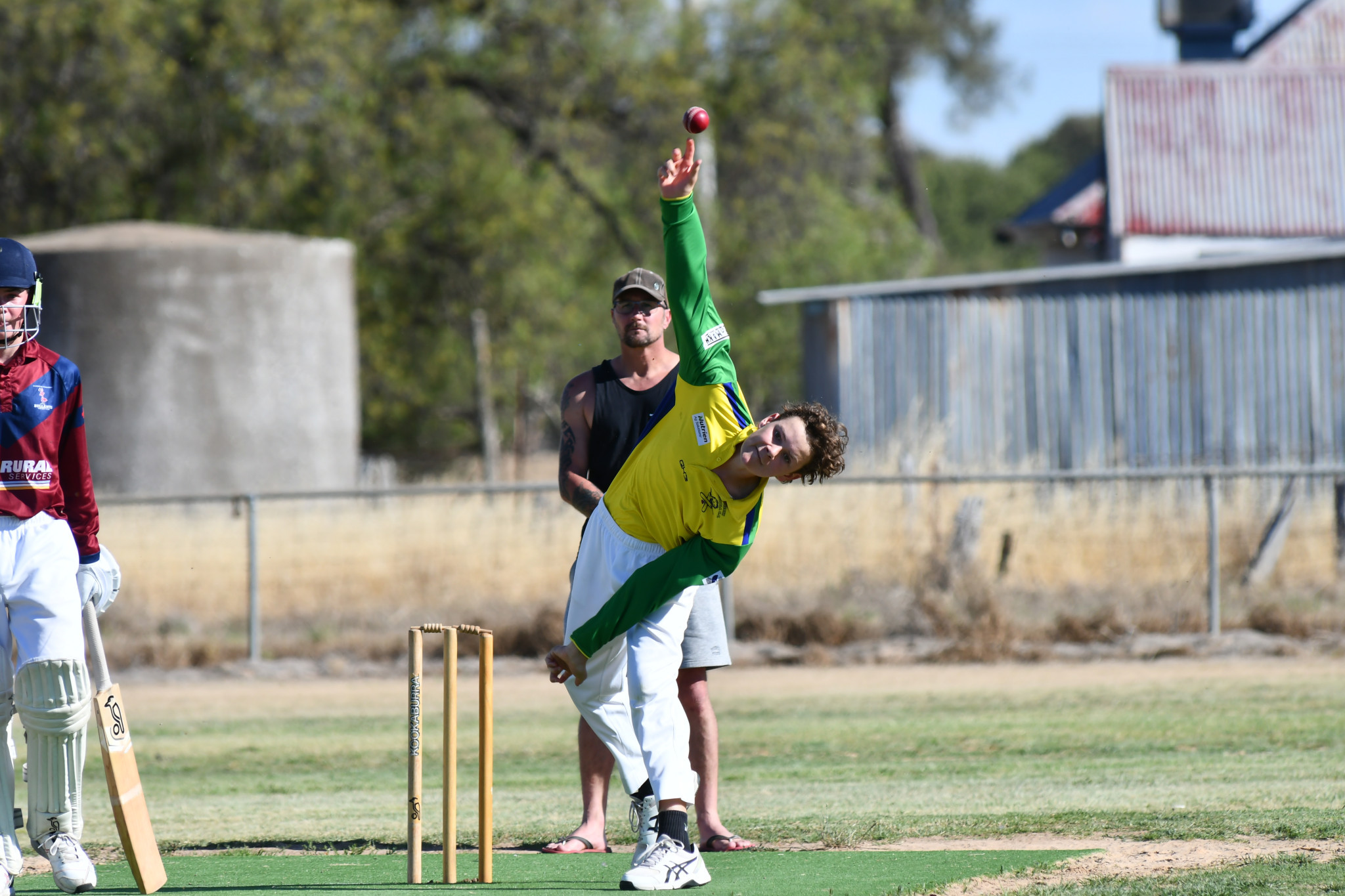 Albert Schorback finished with figures of 0/7 (3) and he hit six runs. PHOTO: TONY TOMLINS