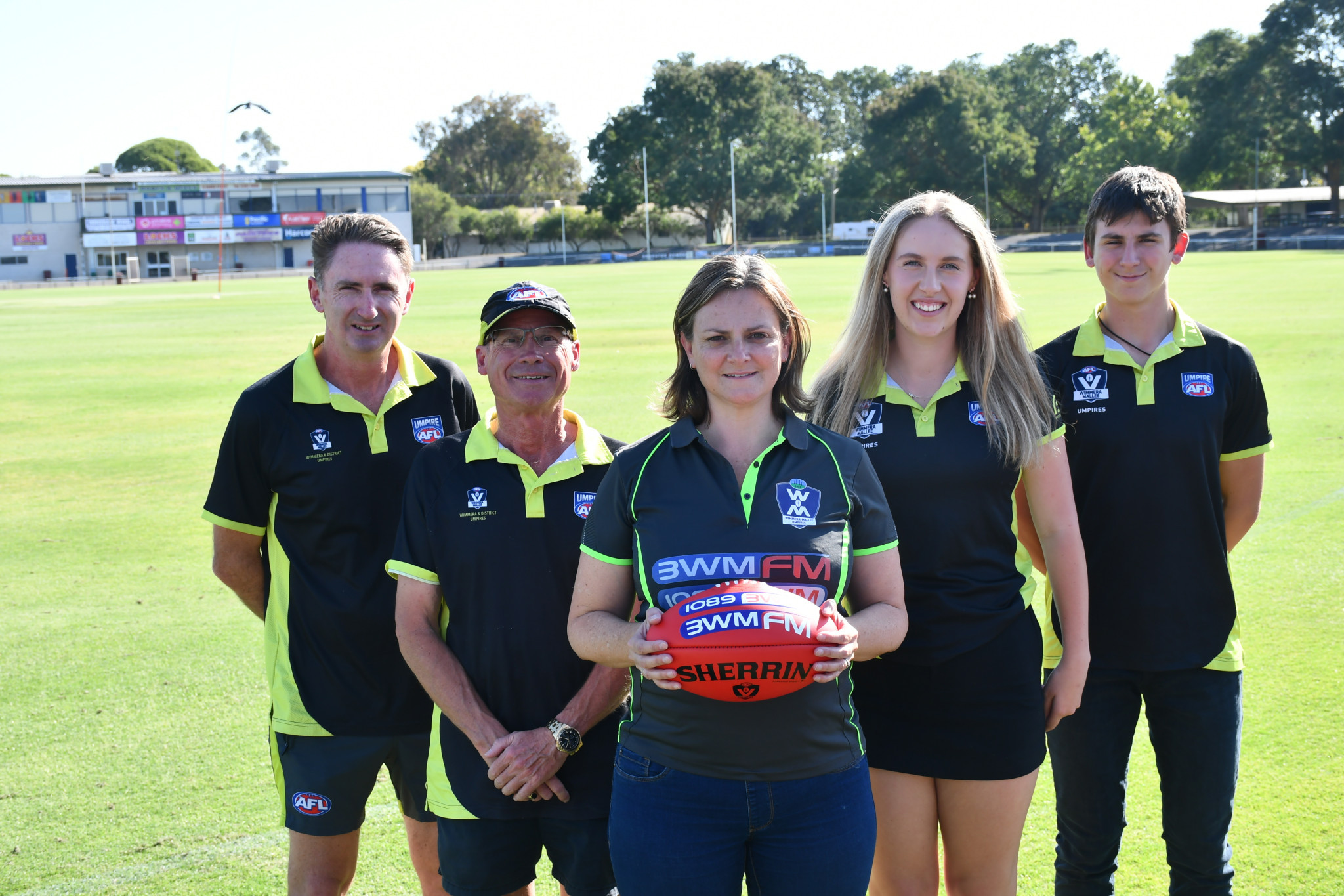 L-R: Cameron Pickering, David Thomas, Amy Stasinowsky, Chloe Haughton and Kynan Stasinowsky.