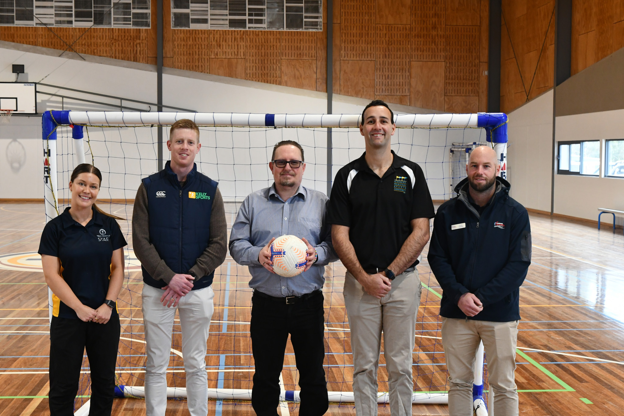 Meg Cashin (Holy Trinity Lutheran College), Beau Cross (Kelly Sports Bendigo), Paul Barnett (Horsham Falcons), Tony Caccaviello (WRSA) and Luke Fisher (Horsham Primary School).
