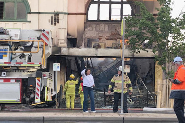 Horsham's Farmhouse Providore and Cafe owner Sharon Keating has promised they will rise from the ashes of the fire which gutted their business on Wednesday morning.
