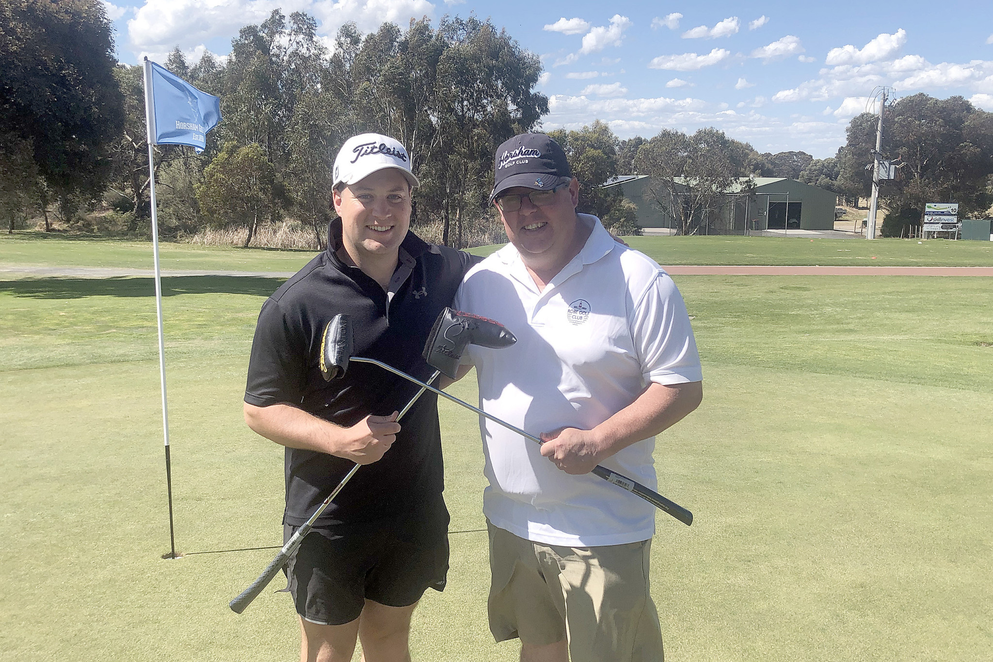 Champions L-R from Horsham: James Davidson and Brendan O'Loughlin.