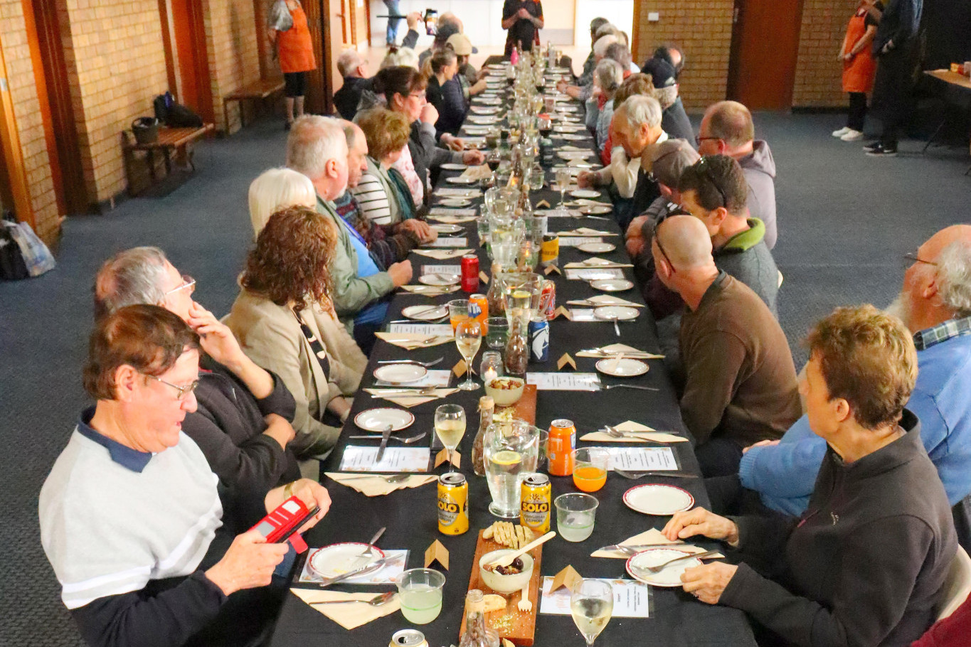 Passengers enjoyed an three course lunch at Beulah Recreation Reserve