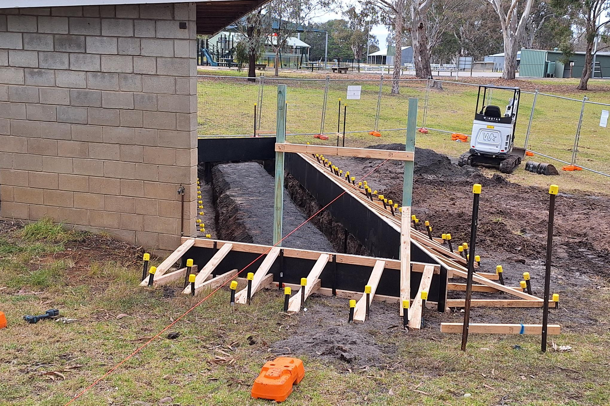 Works were carried out at the Dimboola Soundshell to extend the stage, and upgrade lighting and power.