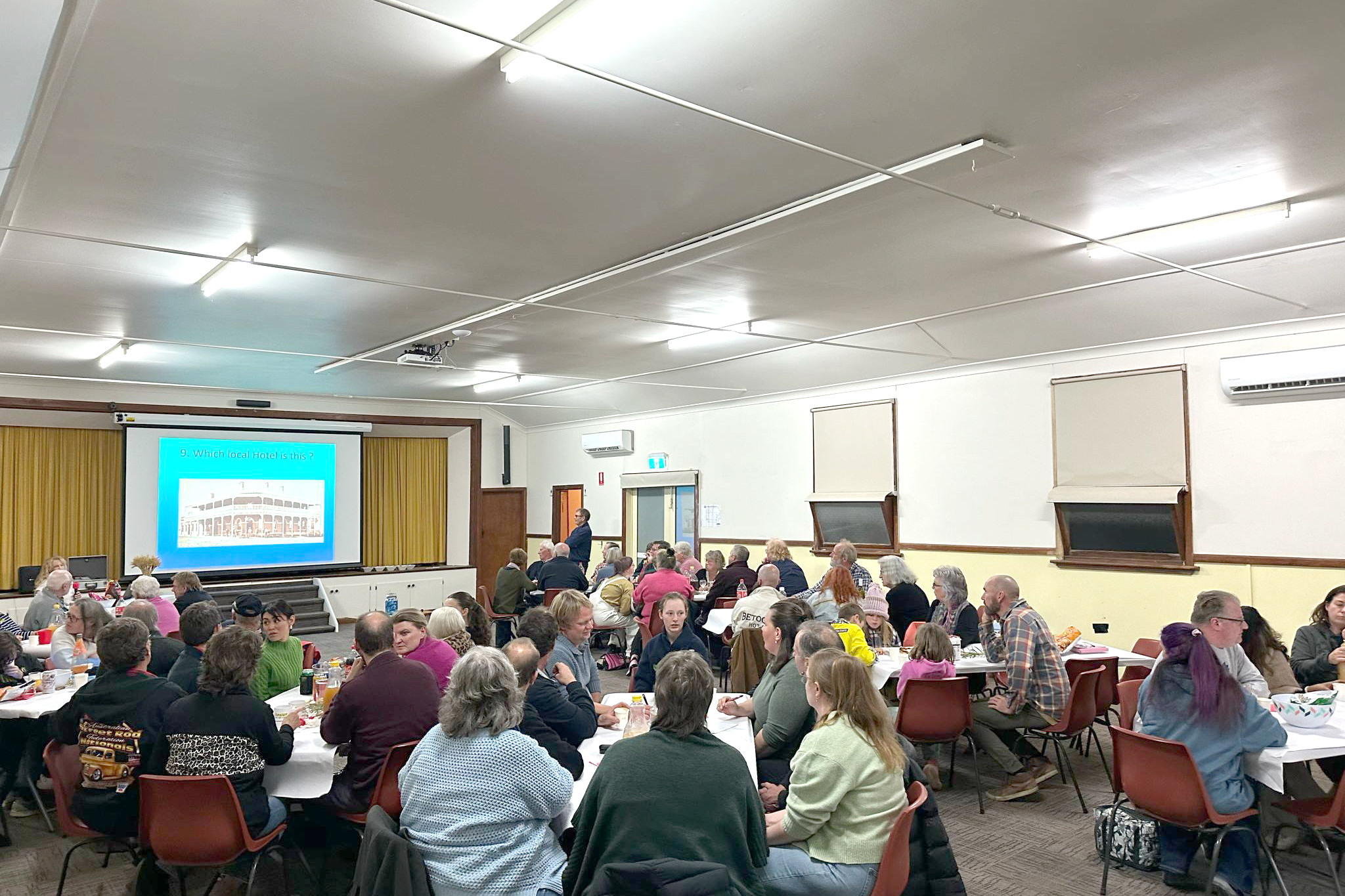 Dooen Hall filled with eager competitors for the Trivia night. Photo: CAITLIN DEVLIN