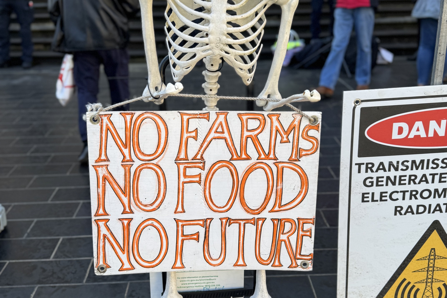Farmers fight for the future of agricultural land and right to farm. Photo: SARAH TRTOTTER