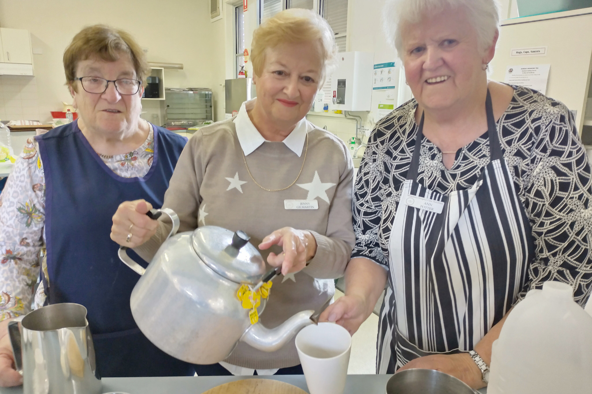 Wimmera Hospice Care auxiliary members Jane Bolwell, Jenny Gilmartin and Ann Potter.