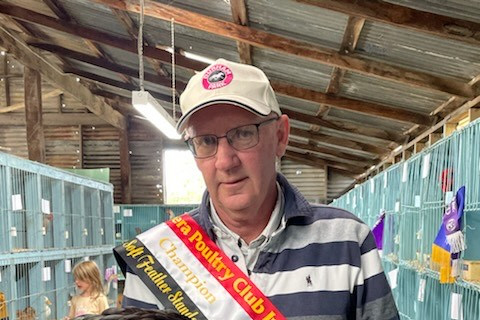 Trevor Dent's Black Orpington pullet was Champion Bird at last year's Wimmera Poultry Club show.