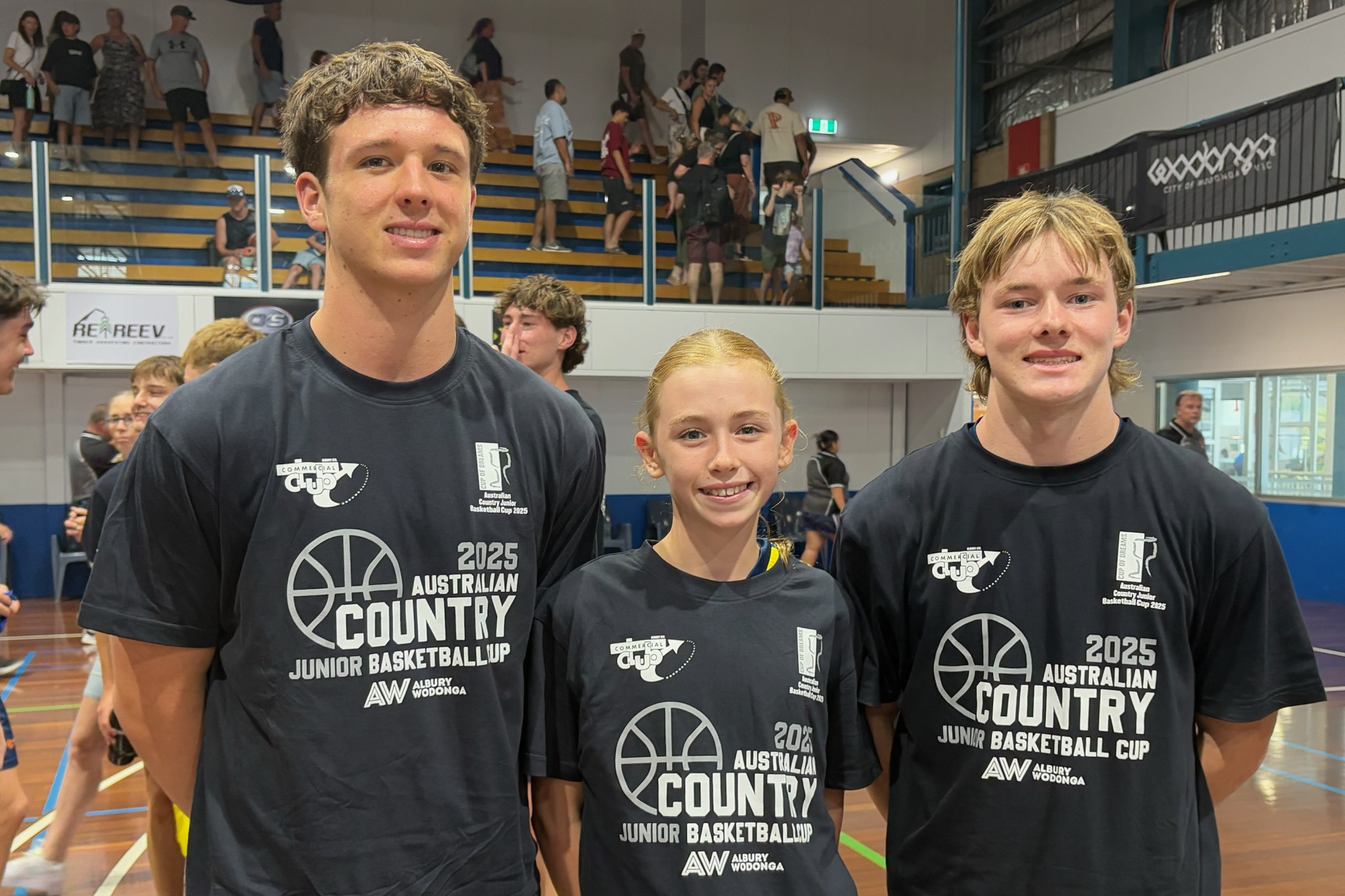 L-R: Micah Livingstone, Luella Burke, Levi Munyard. PHOTO: SUPPLIED