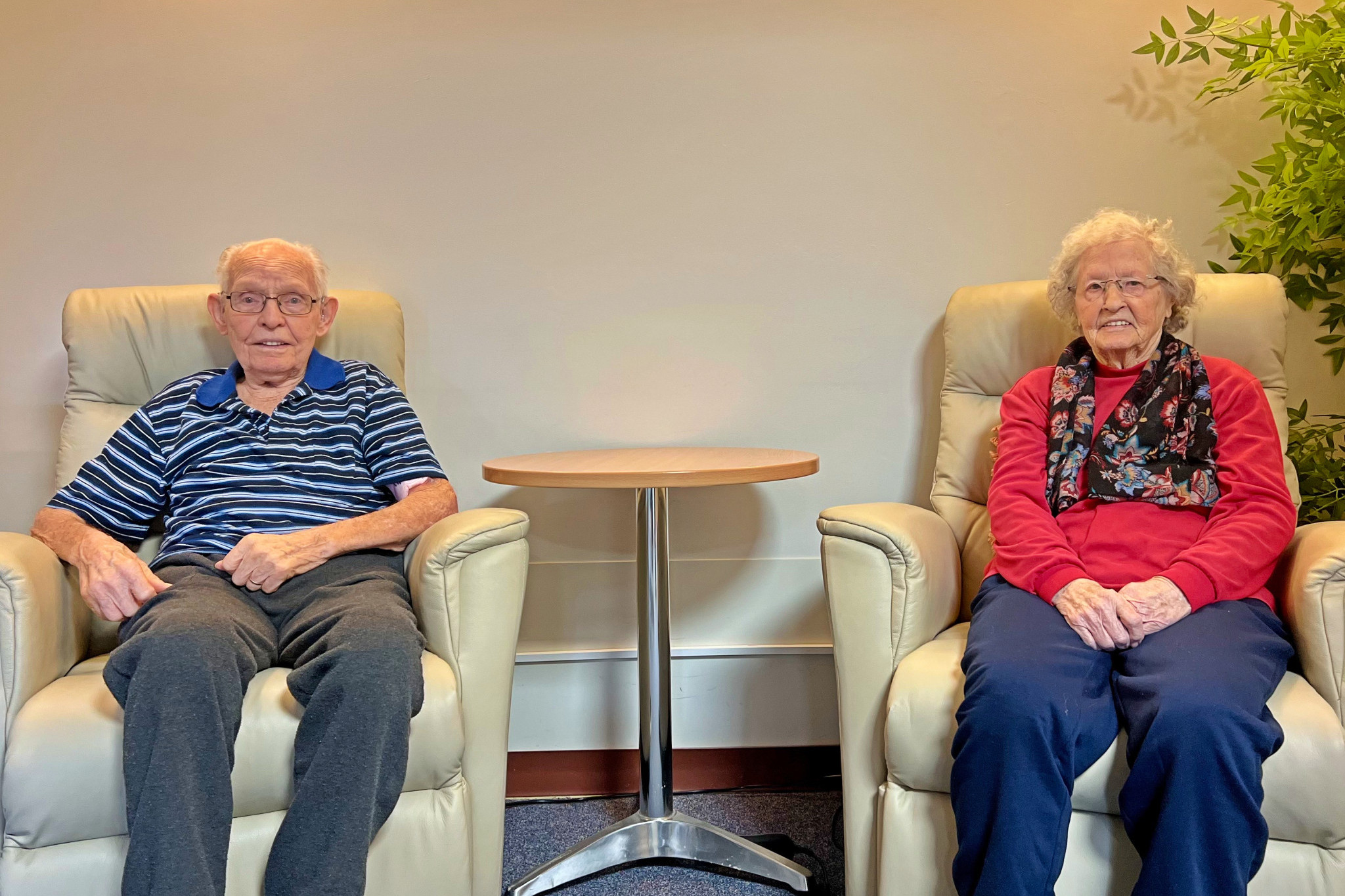 George and Lesa Lucken are now having their best time at the Wimmera Nursing Home. The pair will celebrate their 72nd wedding anniversary in November.