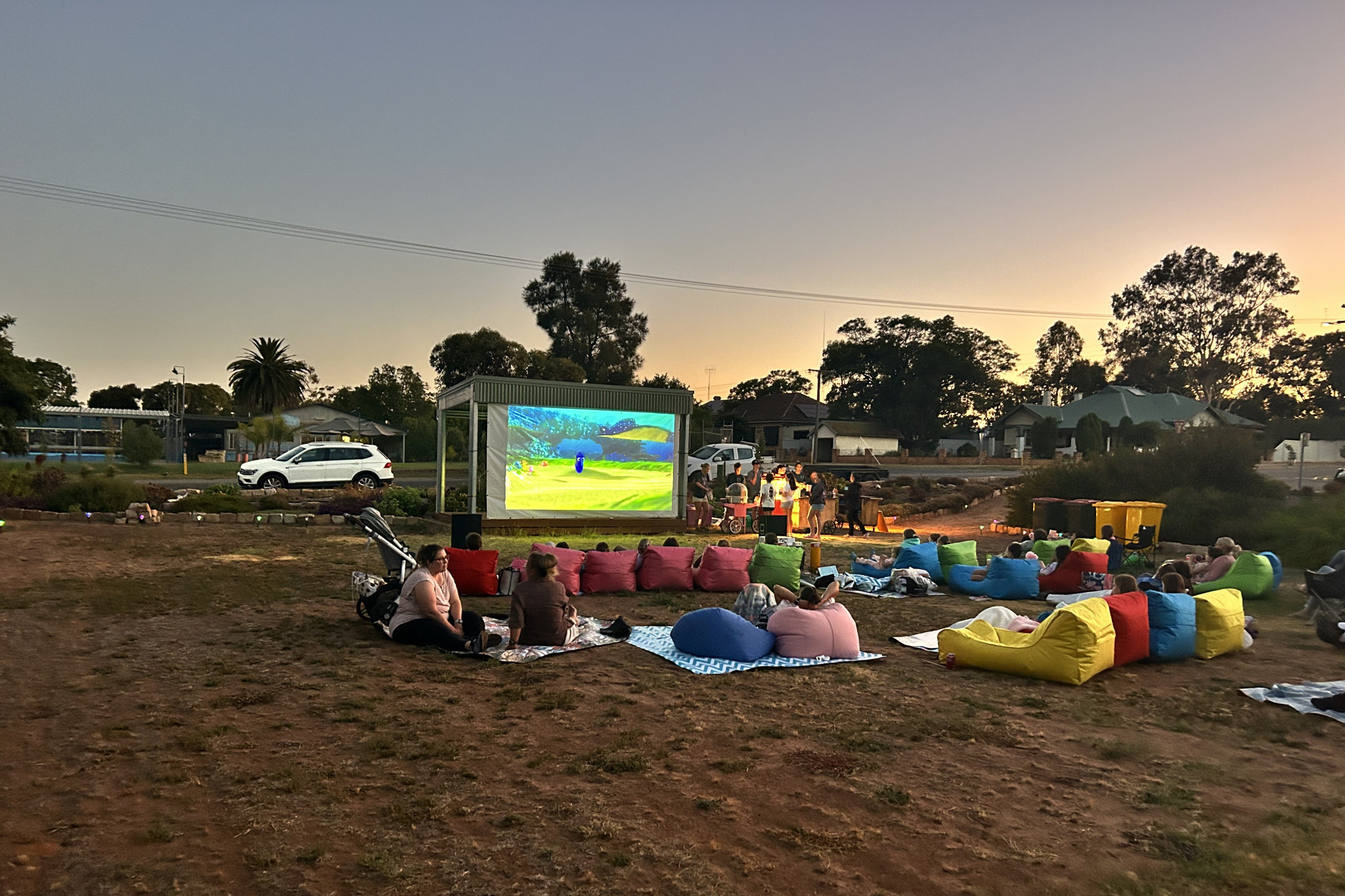 Around 50 people attended the last movie night in February this year.