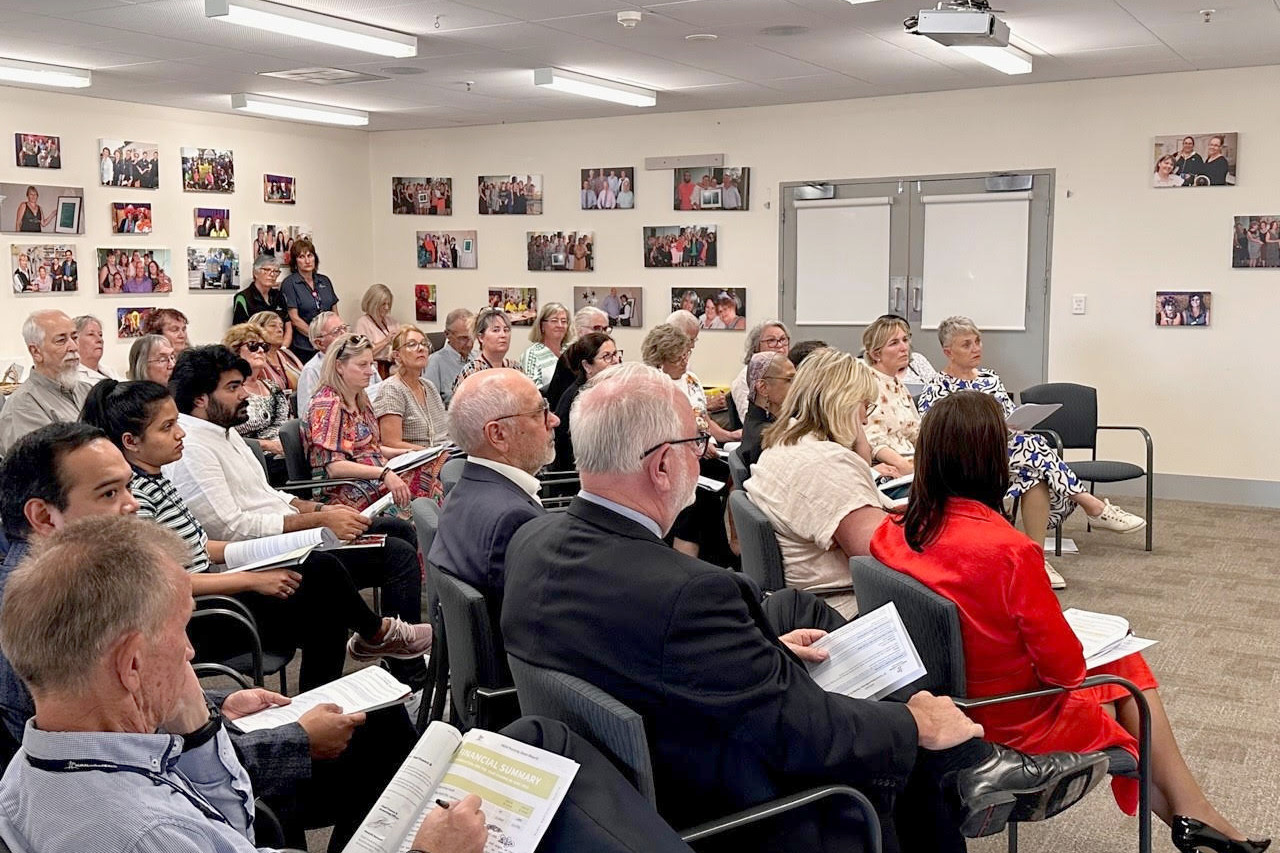 A 50-strong crowd attended the annual meeting.