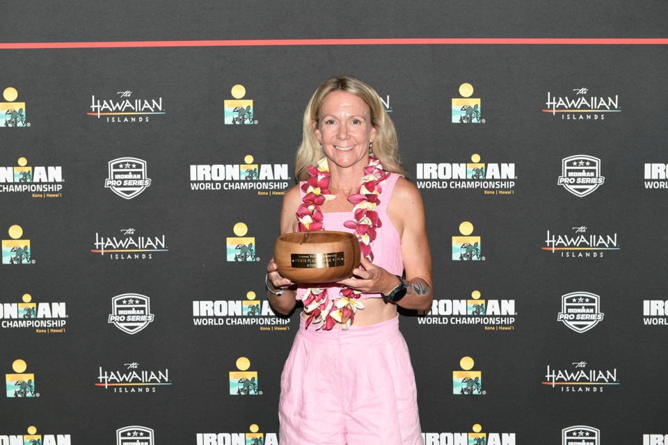 #10 Kelly Miller capped off an incredible year with a podium finish in the female 45-49 category at the Ironman World Championships in Kona, Hawaii.