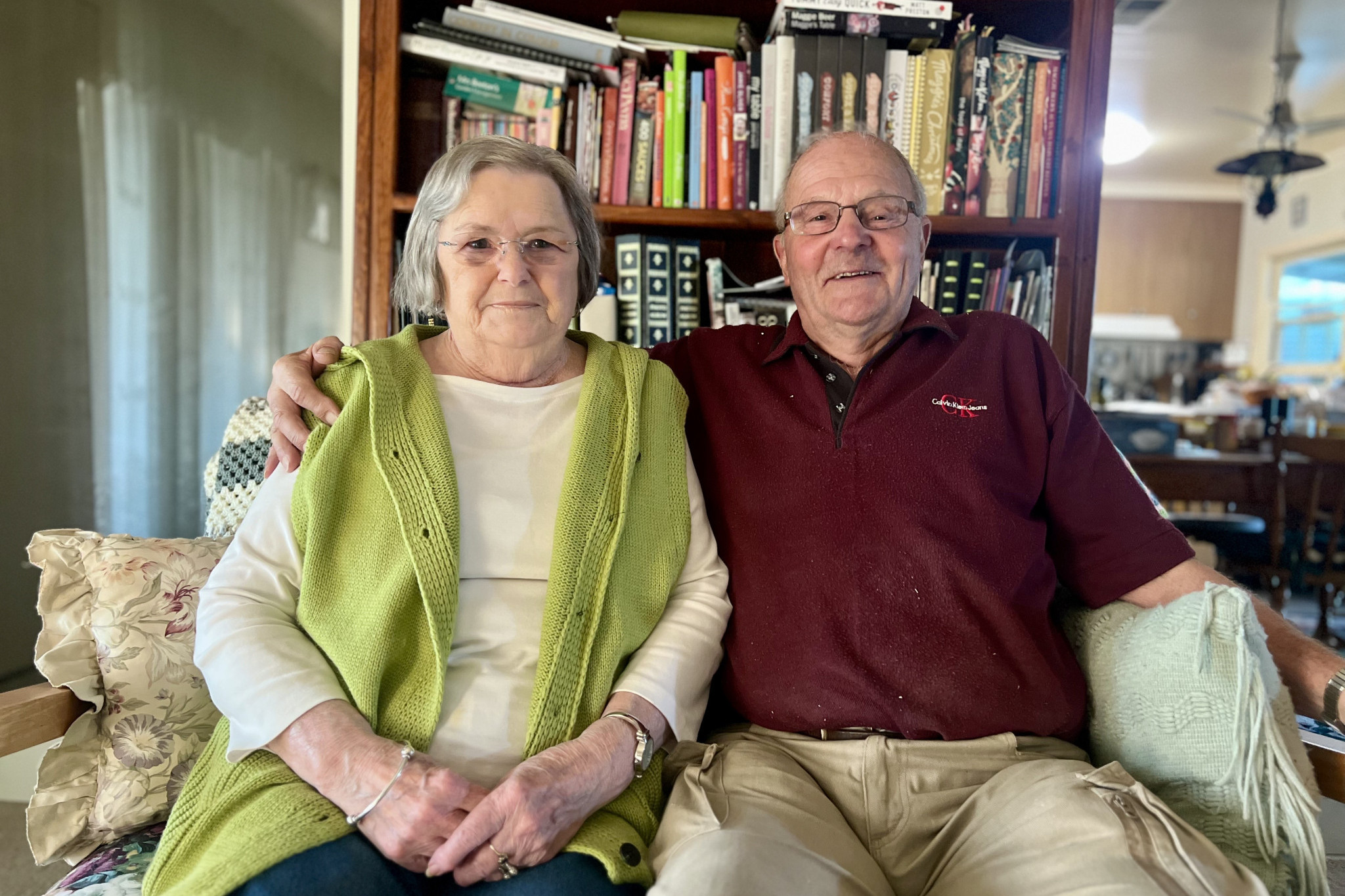Chas and Ann McDonald at their home celebrating 60 wonderful years of marriage. Photo: TAYYAAB MASROOR