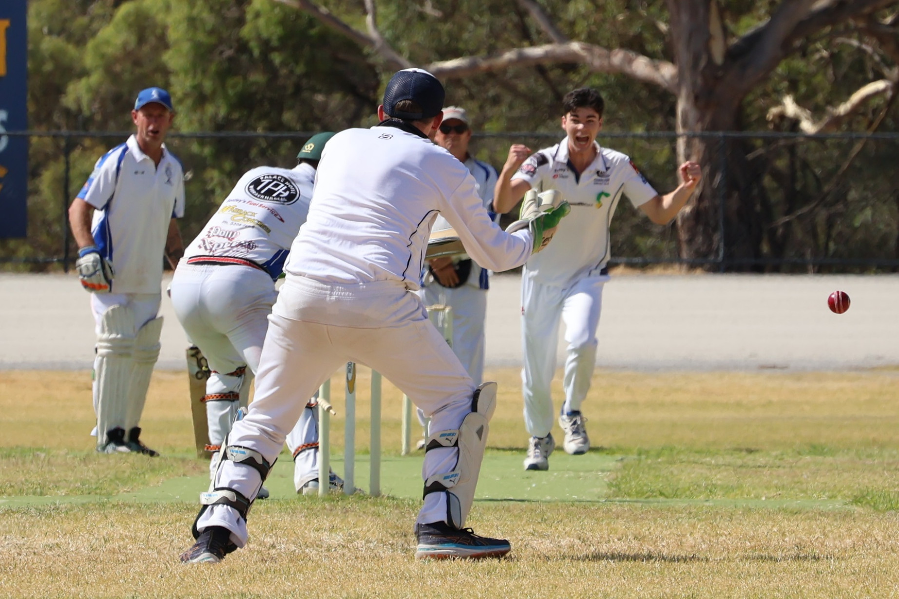 Fitzpatrick's celebration after taking the hat-trick. PHOTO: KIM FITZPATRICK