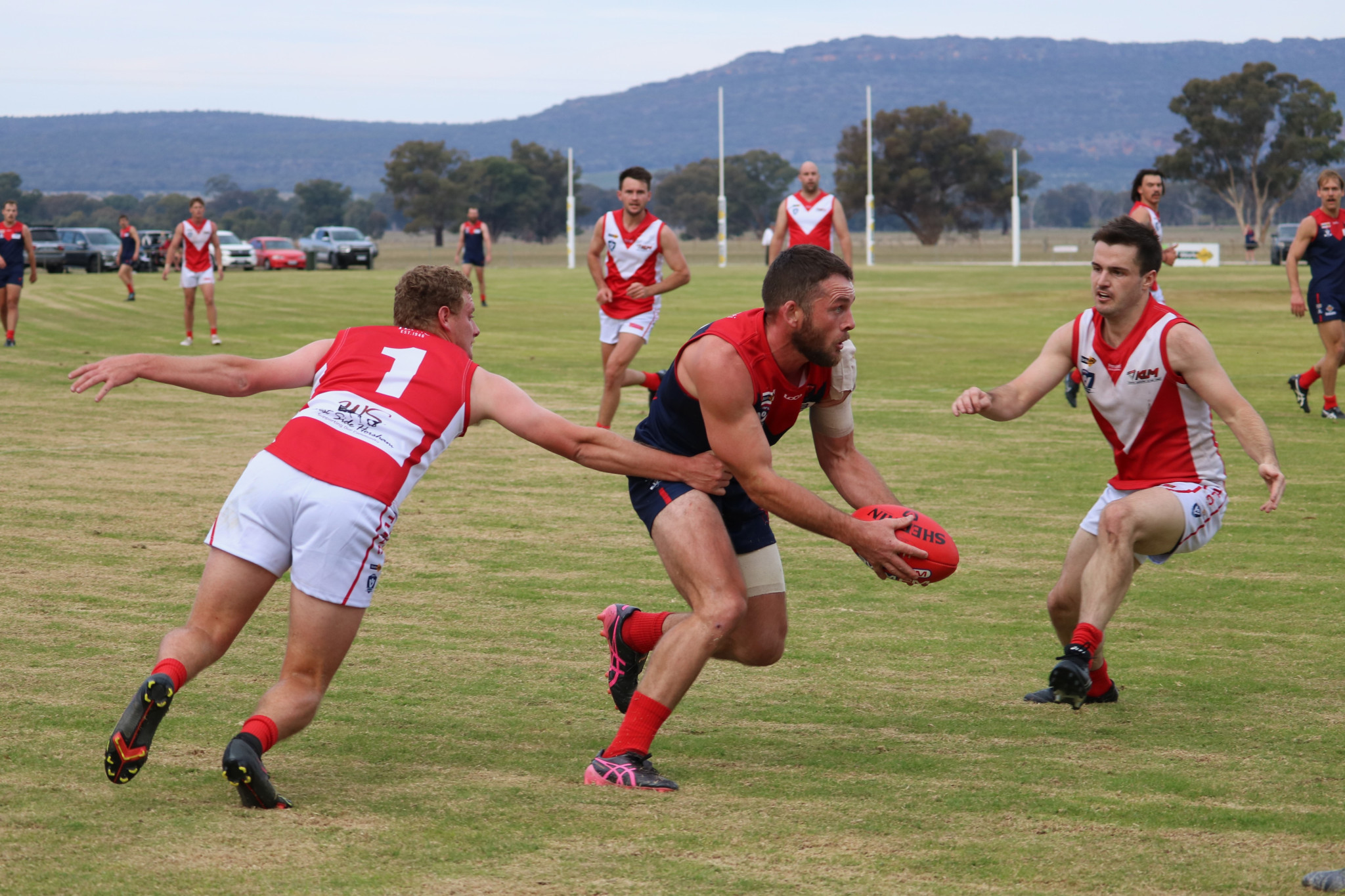 Robbie Miller has been excellent through the middle for Laharum this season. PHOTO: RAELENE JOHNSTON