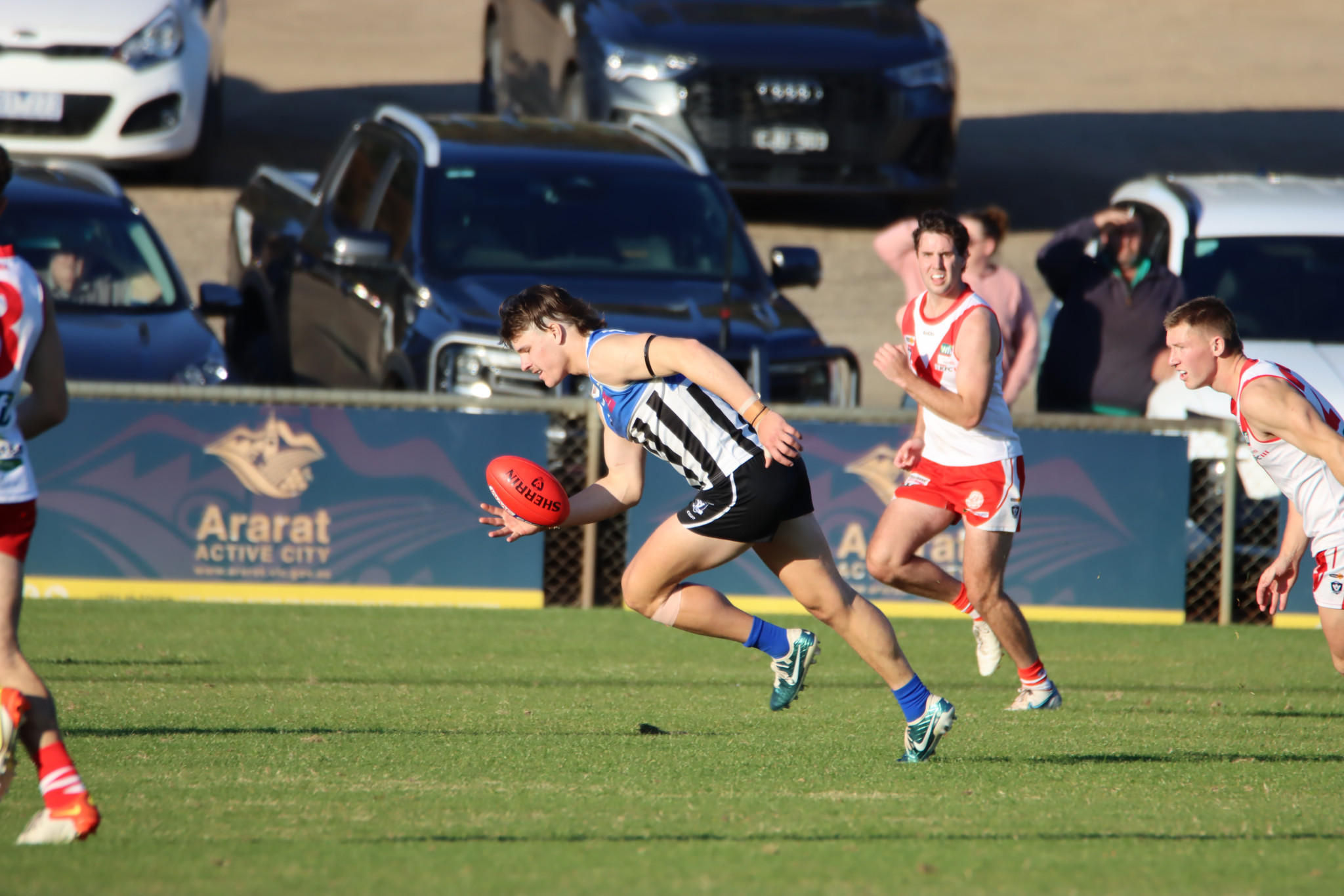 Burras' Oscar Gawith has kicked 14 goals in six games and can play at both ends. PHOTO: CRAIG WILSON