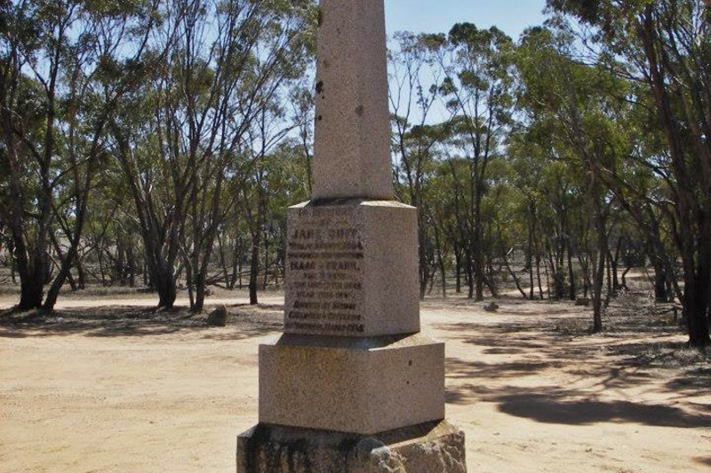Recently repaired by the West Wimmera Shire Council is the Jane Duff memorial on the Natimuk-Frances Road. It has been 161 years since the three children were lost in bushland for over a week.