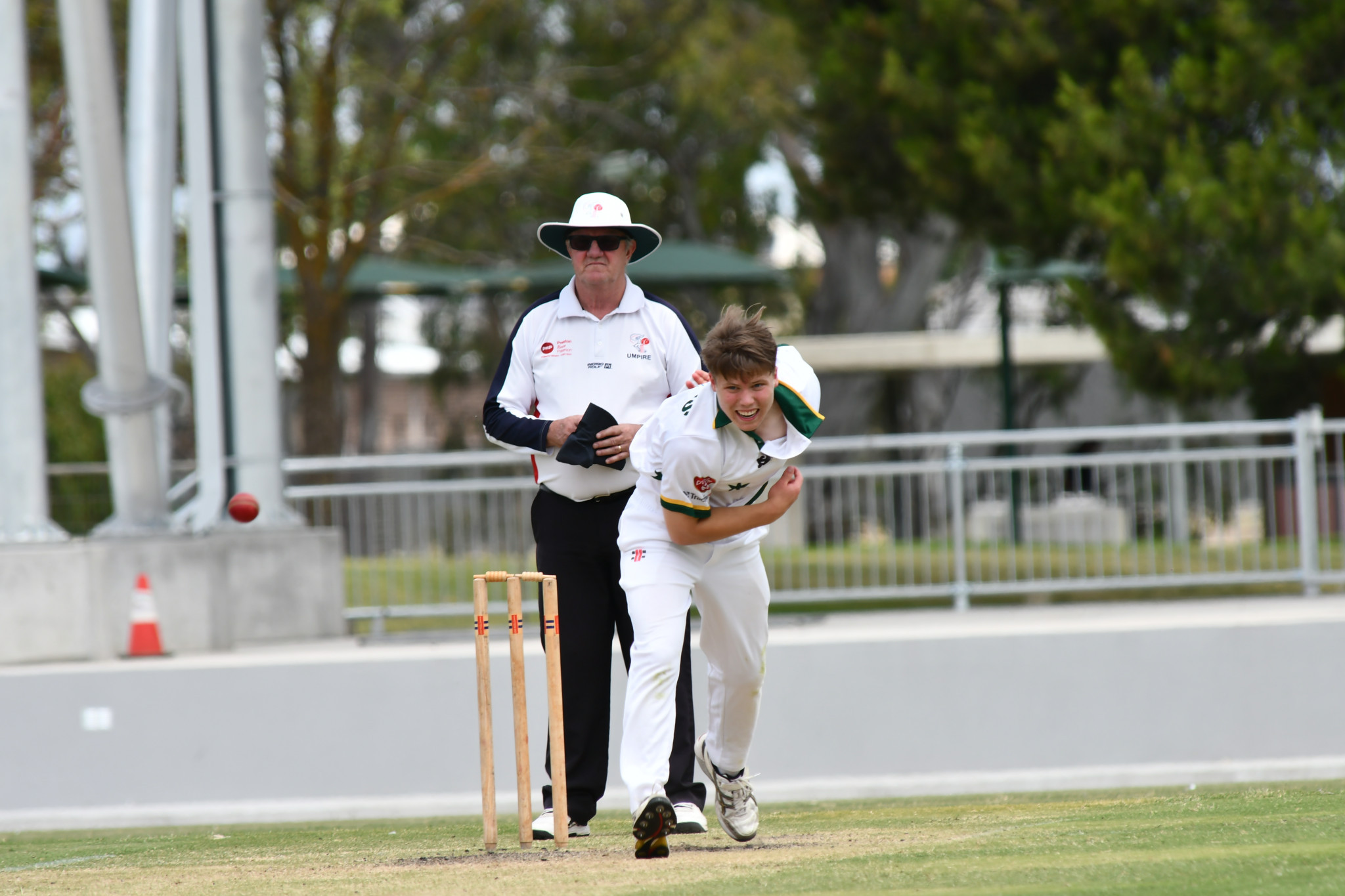 Warriors' Jobe Dickinson finished with figures of 0/10 (8) with four maidens in A-grade against the Tigers. PHOTO: TONY TOMLINS