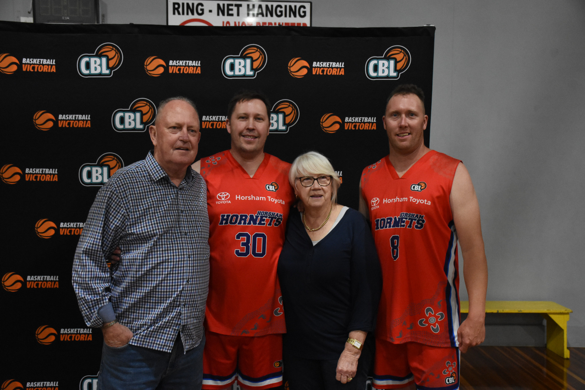 The Lovel family L-R: Bill, Matt, Anne and Jono.