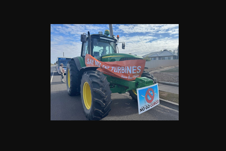 Residents, farmers and landowners turned out in force to protest the use of agricultural land for renewables.