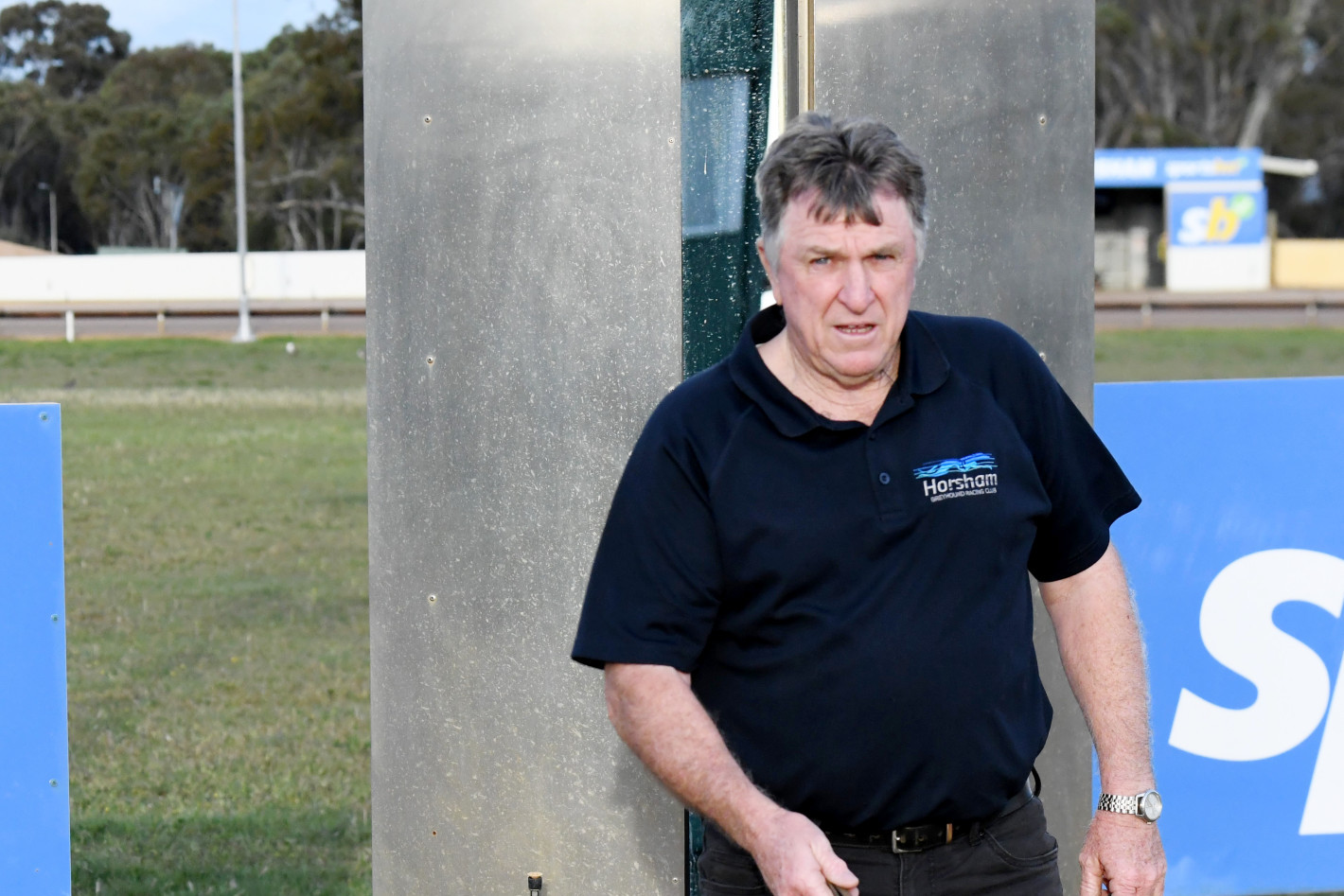 Garry George with Scooba Steve. PHOTO: PETER CARTER