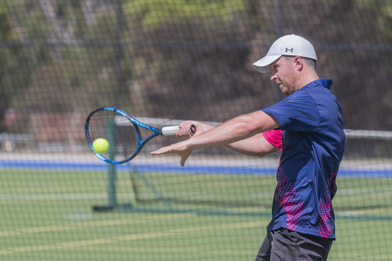 Simon Bardell won his three sets for the day.