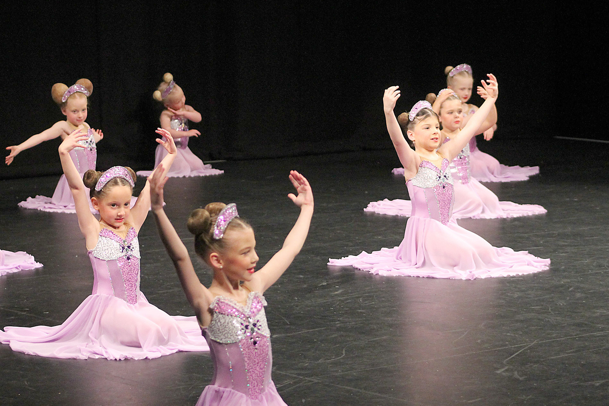 Tinies took to the stage to display their routines during the Horsham Calisthenics 42nd Annual Country Competition. PHOTO: DEE DEVLIN