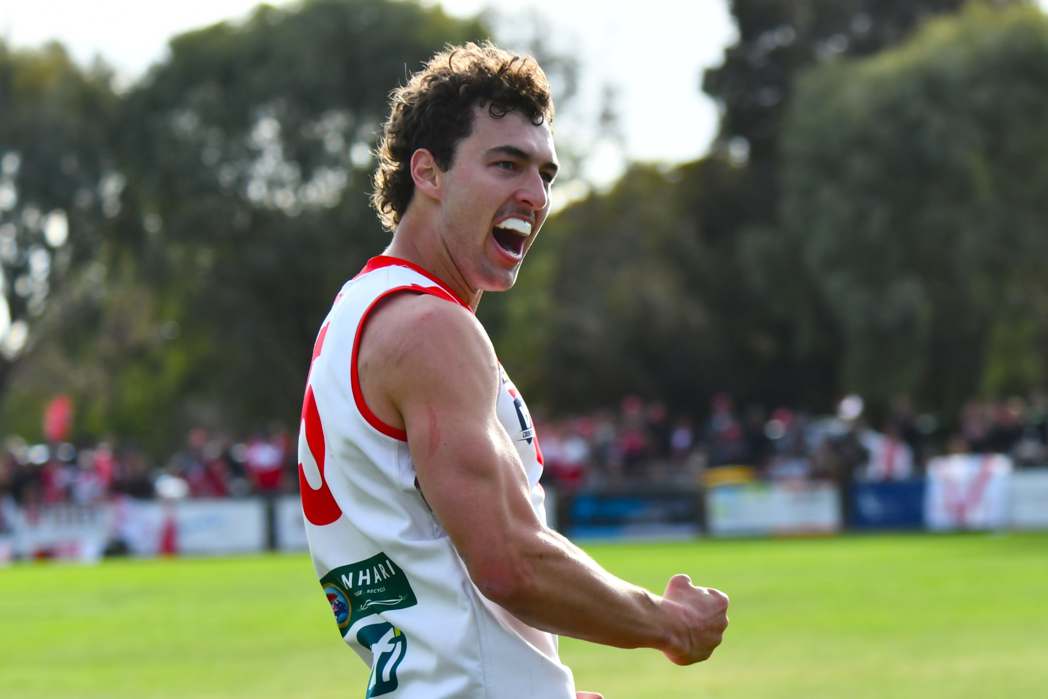 #3 Ararat completed a historic threepeat in taking out the 2025 WFNL senior football premiership. Tom Williamson led his side in the grand final, kicking six goals as the Rats defeated the Southern Mallee Thunder 91-38.