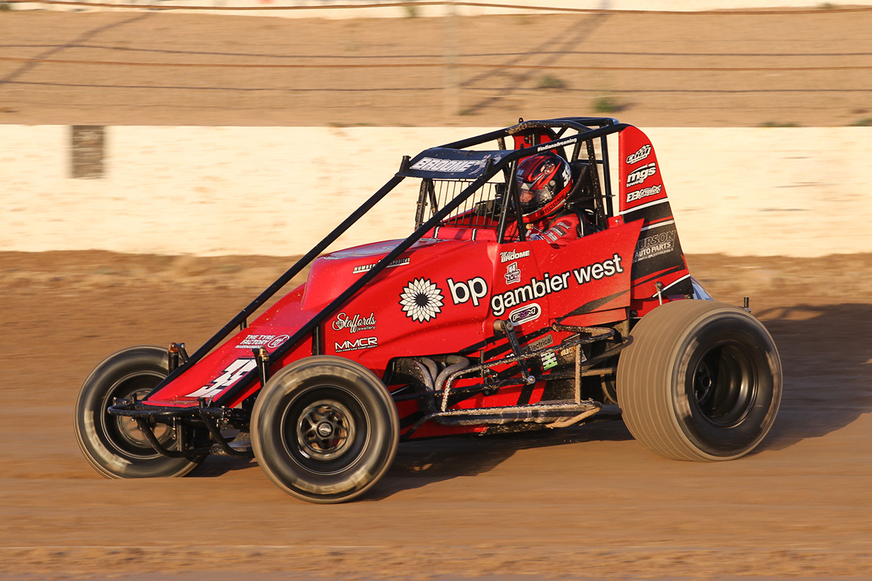 Defending Victorian wingless Sprint Champion Mitchell Broome from Mount Gambier South Australia. PHOTO: PARIS CHARLES