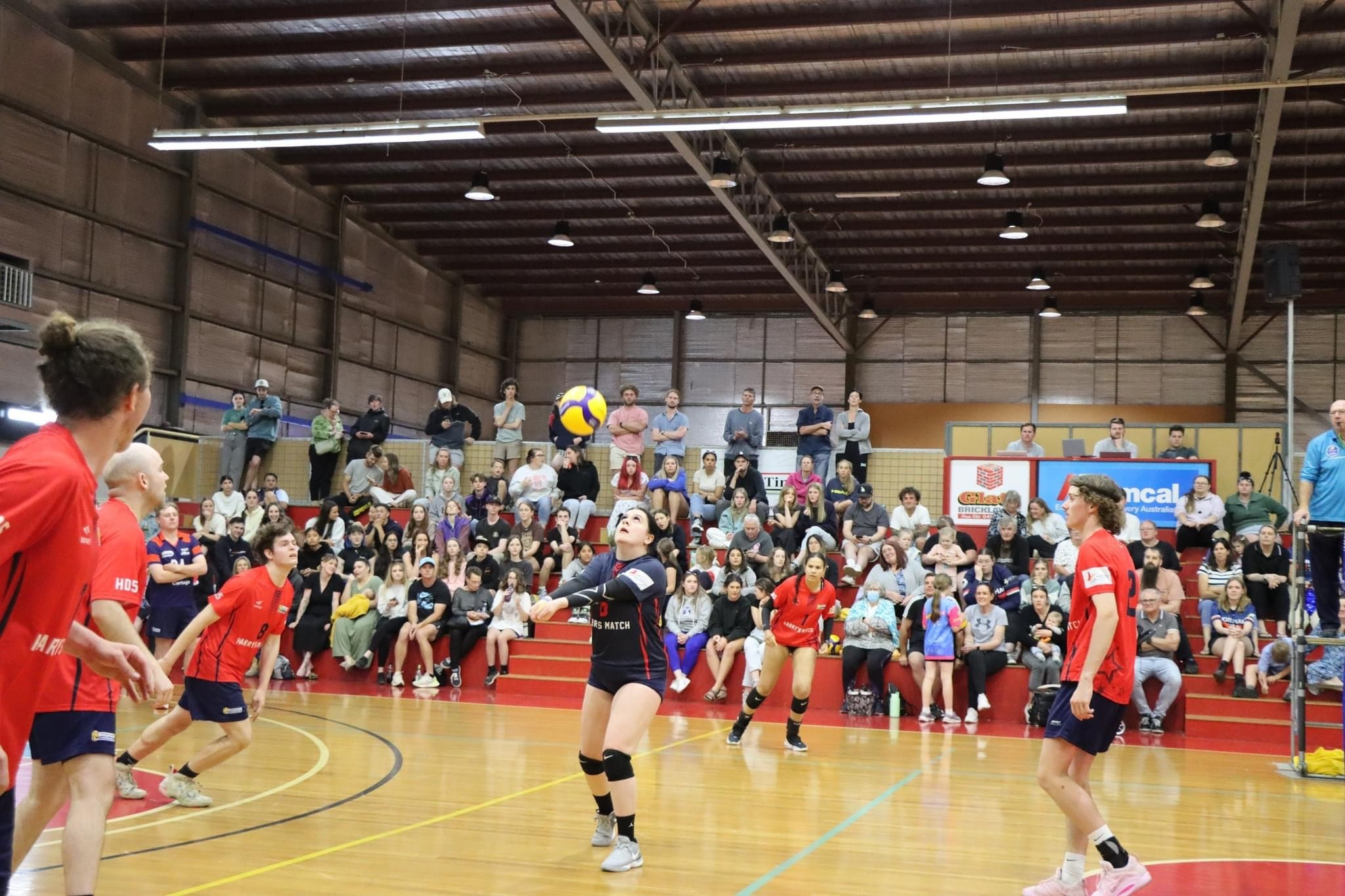 Laelah Robertson, representing the Volleyball Horsham All Stars in Harry's Match VI, was one of 12 Volleyball Horsham members to trial for Phantoms Volleyball Club last weekend.