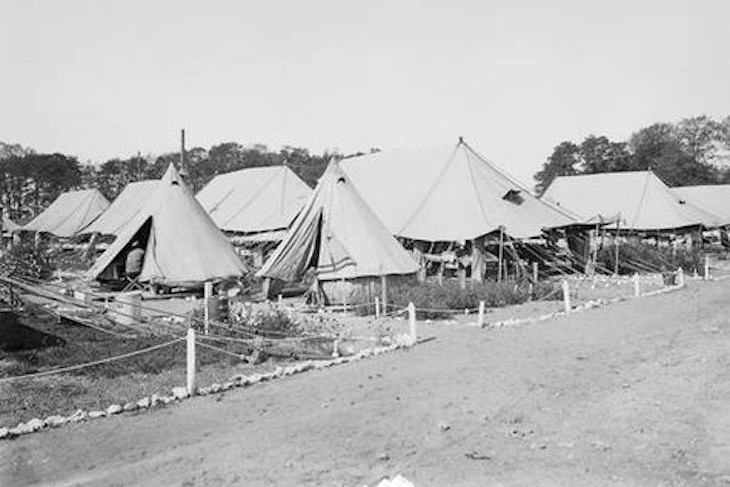 The tent wards at 1st Australian General Hospital at Rouen, France.