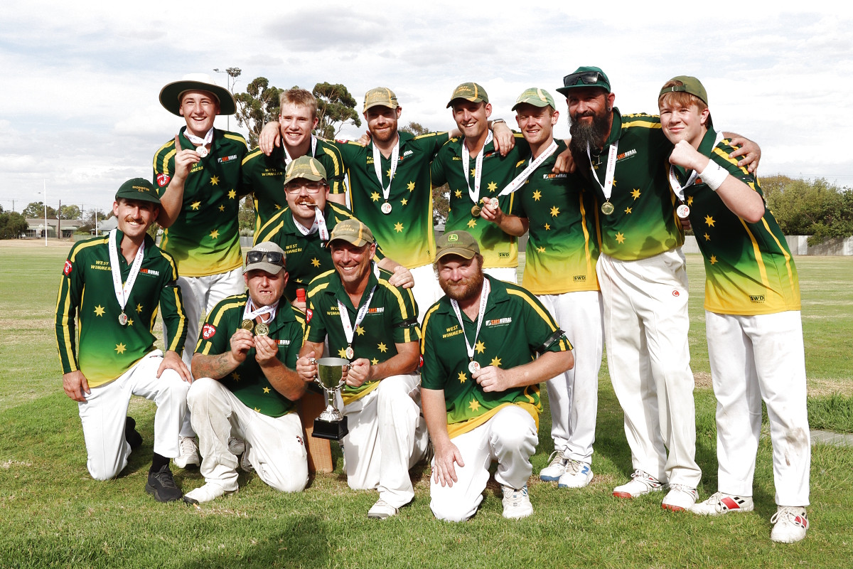 2024/2025 C-Grade two-day premiers - Warriors: Back Row L-R: Frazer Wheaton, Xavier Bone, Riley Gebert, Tim Braendler, Jordan Gurry, Shane Kessler, Nate Prenzler. Middle - Patrick Rogers. Front Row L-R: Wallace Wheaton, Glen Treverton, Ashley Dickinson, Greg Trenery.