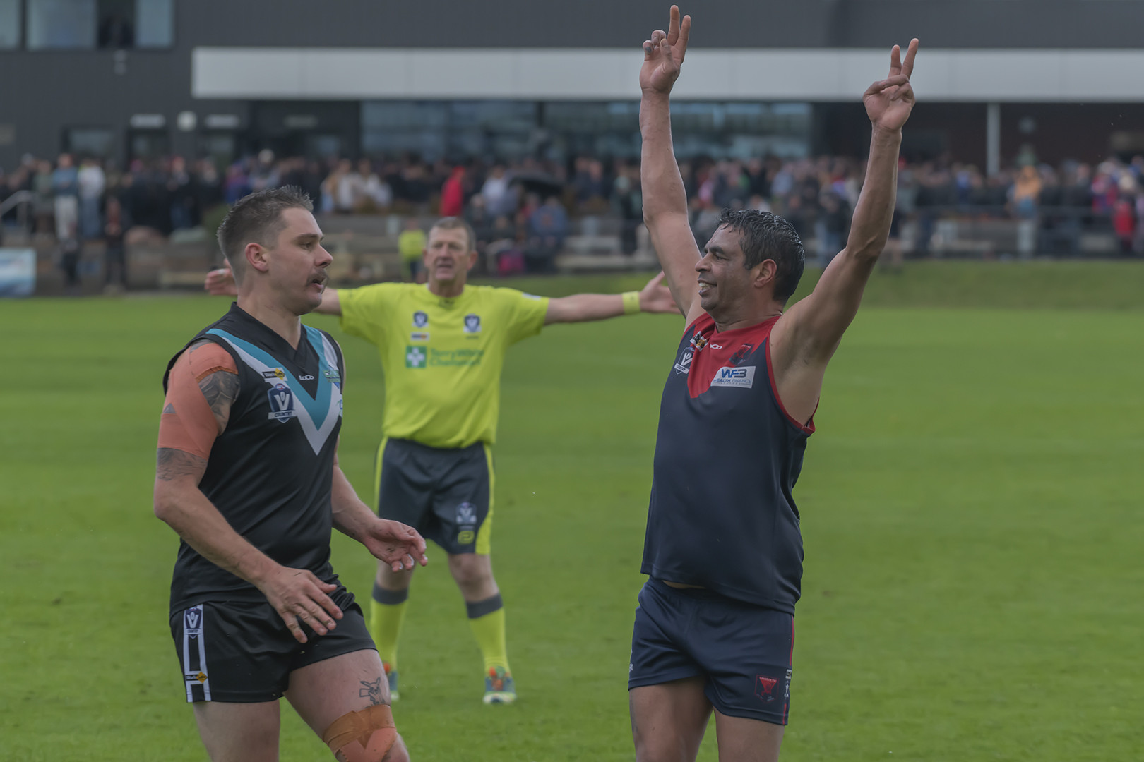 Peter Yates celebrates a goal. PHOTO: CHRIS GRAETZ