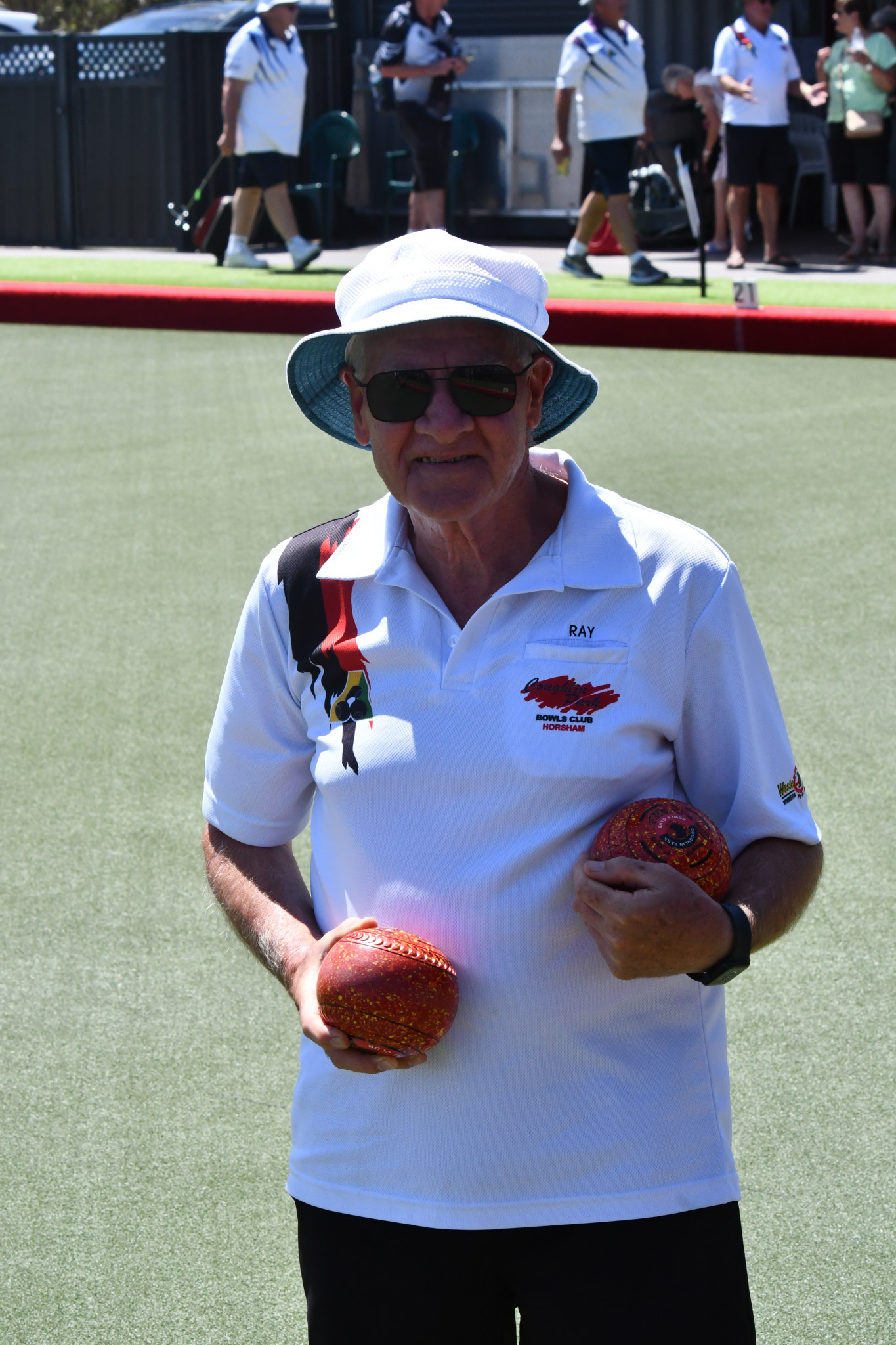 Coughlin Park’s Ray Watson is through to his first grand final in his debut season. A former cricketer, he played in the Victorian Premier League for South Melbourne and has done well to pick up bowls so quickly. PHOTO: CHRIS GRAETZ