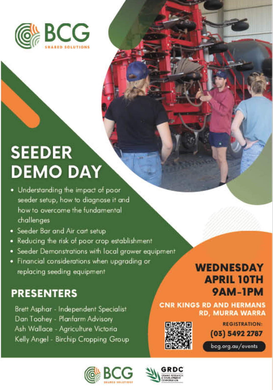 BCG Seeder Demo day