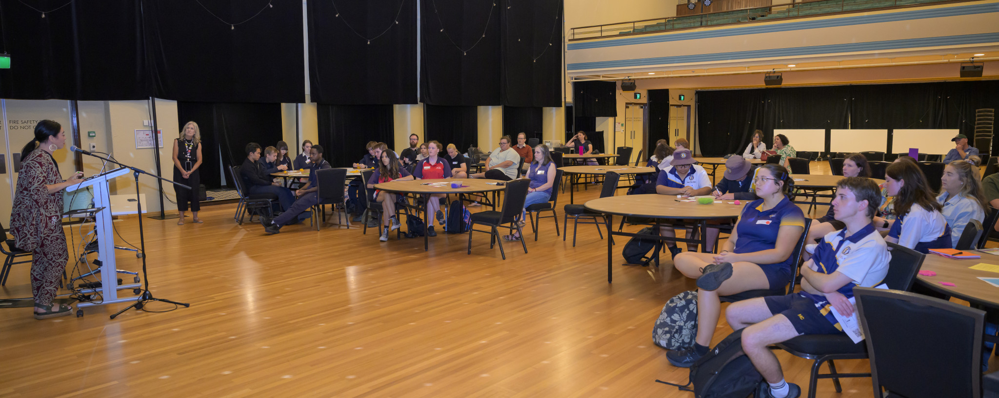 View of speaker and participants. Photo: ROBIN WEBB